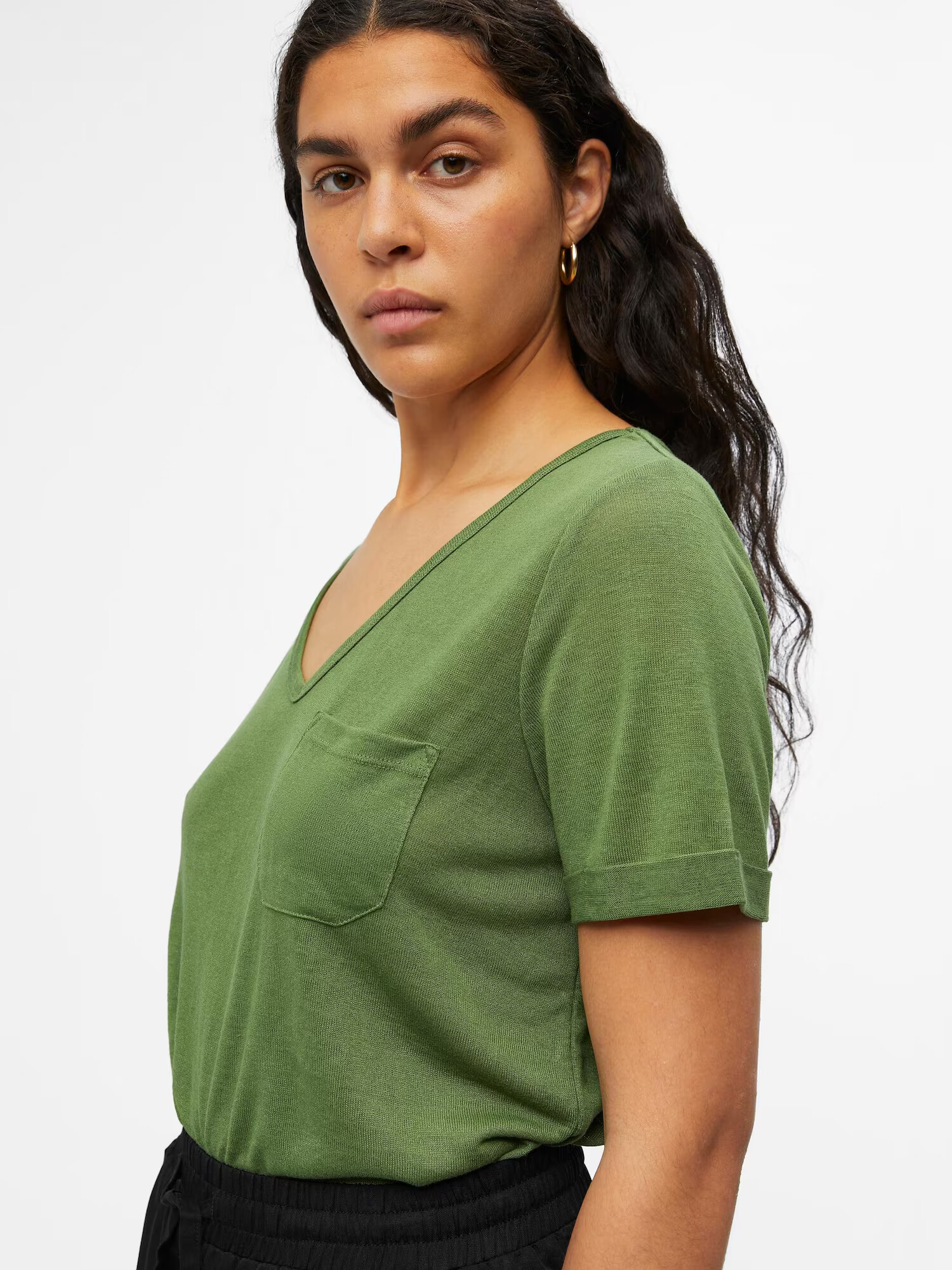 OBJECT Tricou 'Tessi' verde închis - Pled.ro