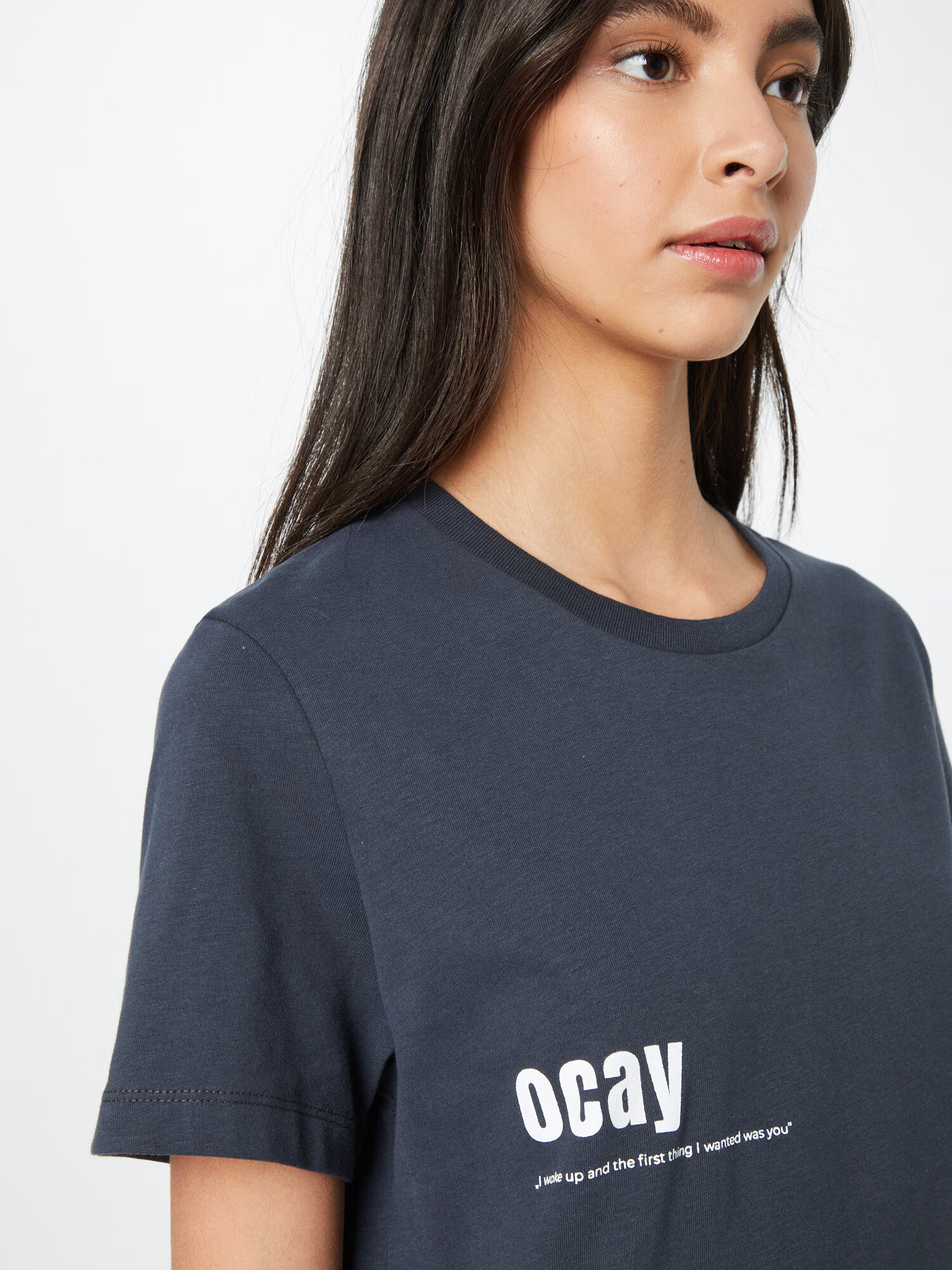 Ocay Tricou albastru marin / alb - Pled.ro