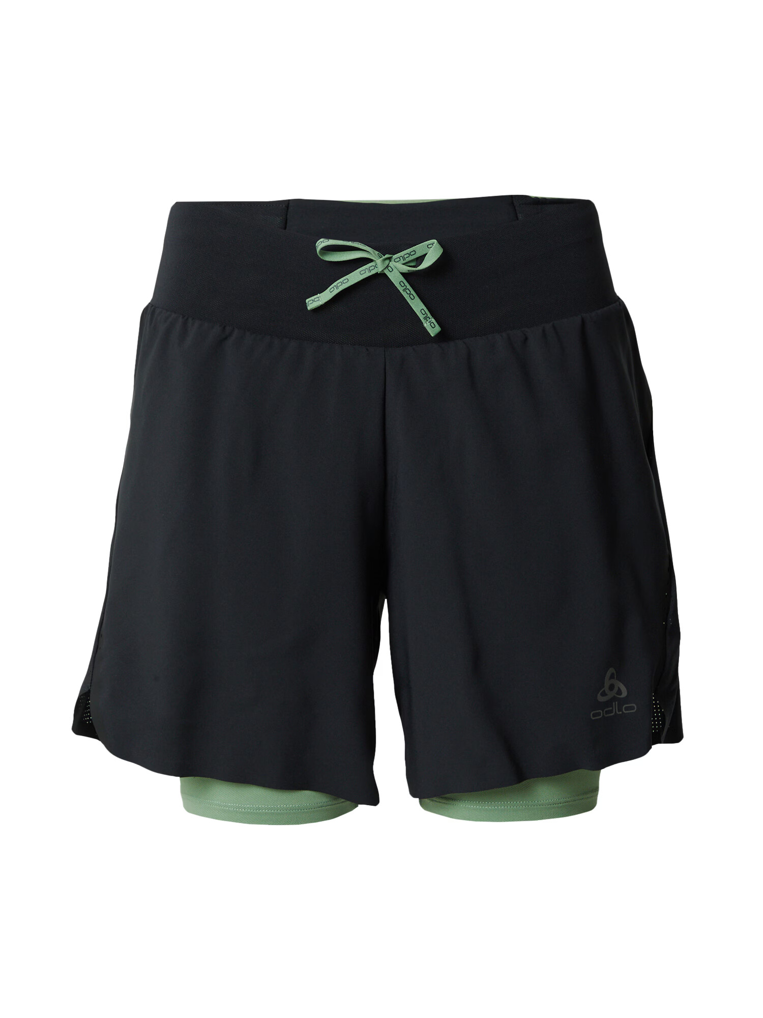 ODLO Pantaloni sport 'X-Alp' gri / verde pastel / negru - Pled.ro