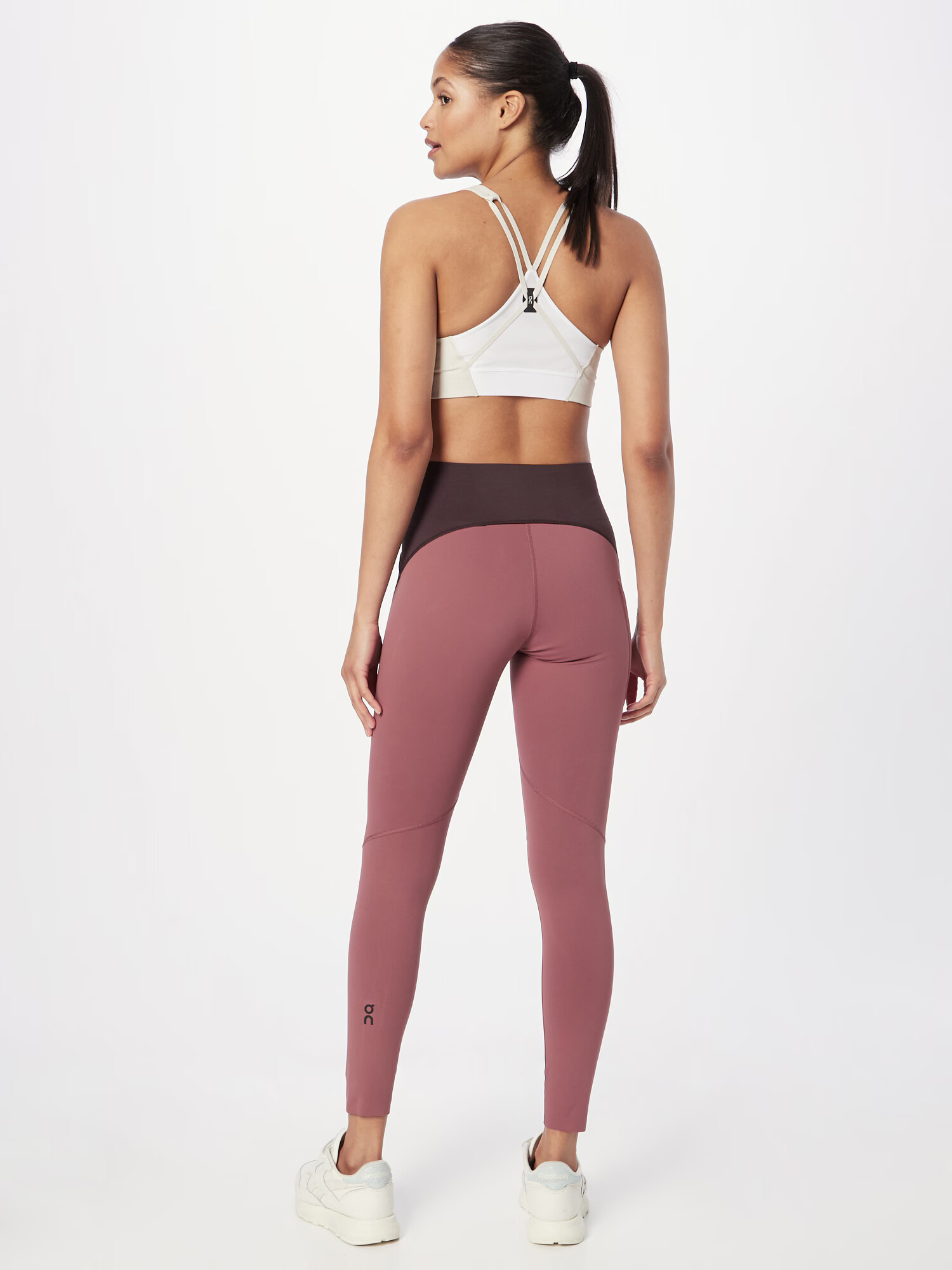 On Leggings 'Movement' roșu burgundy / negru - Pled.ro