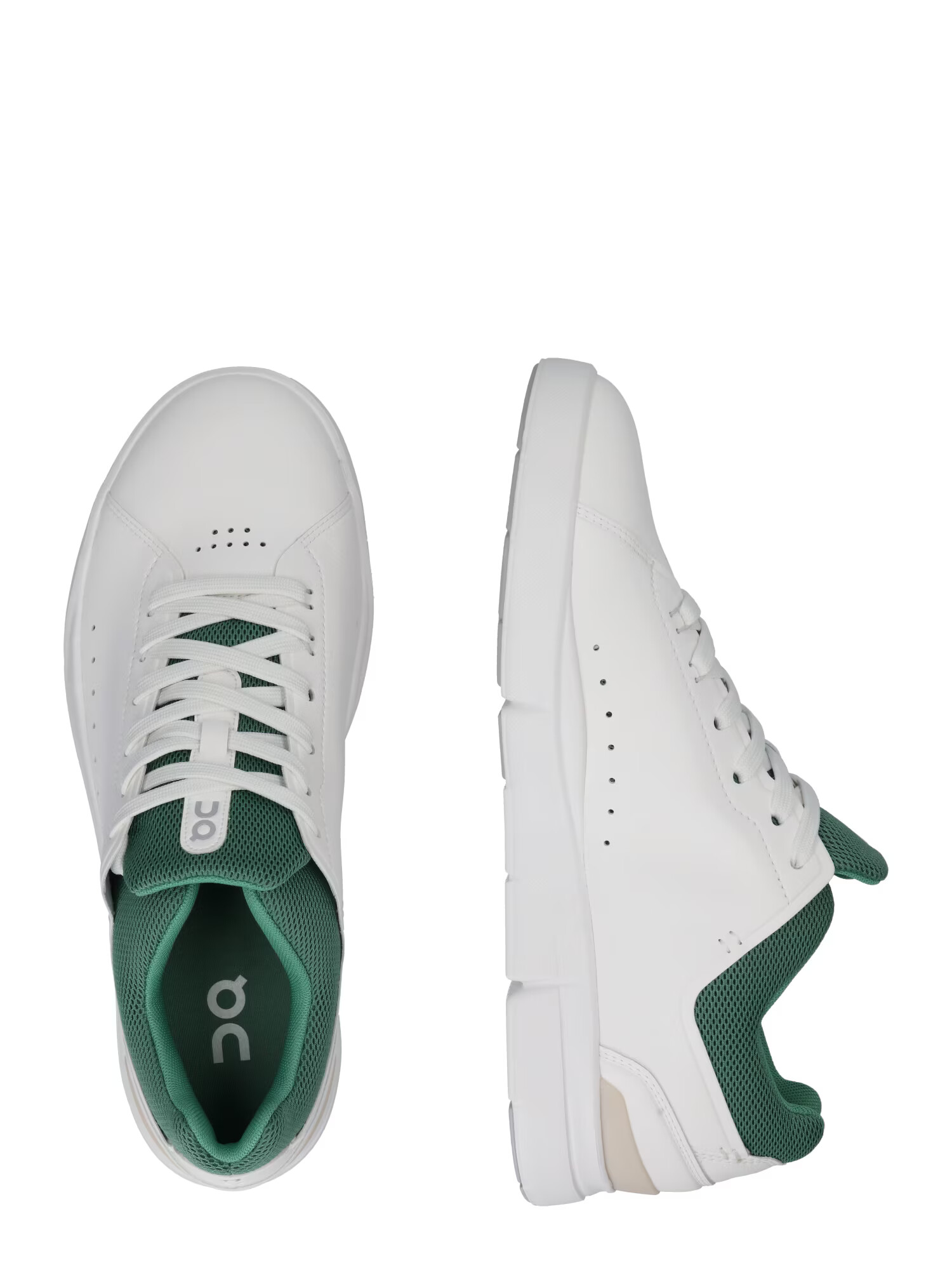 On Sneaker low 'THE ROGER' gri închis / verde kiwi / alb - Pled.ro