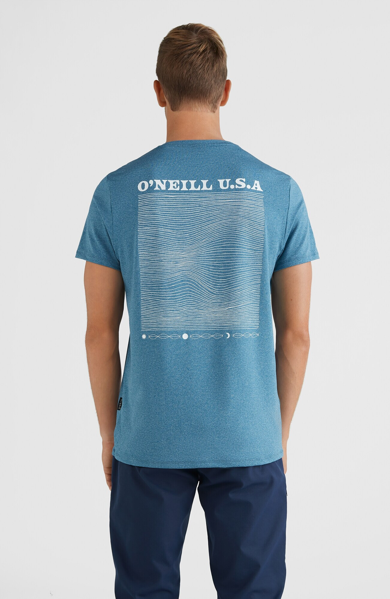 O'NEILL Tricou funcțional 'Luna' albastru / alb - Pled.ro