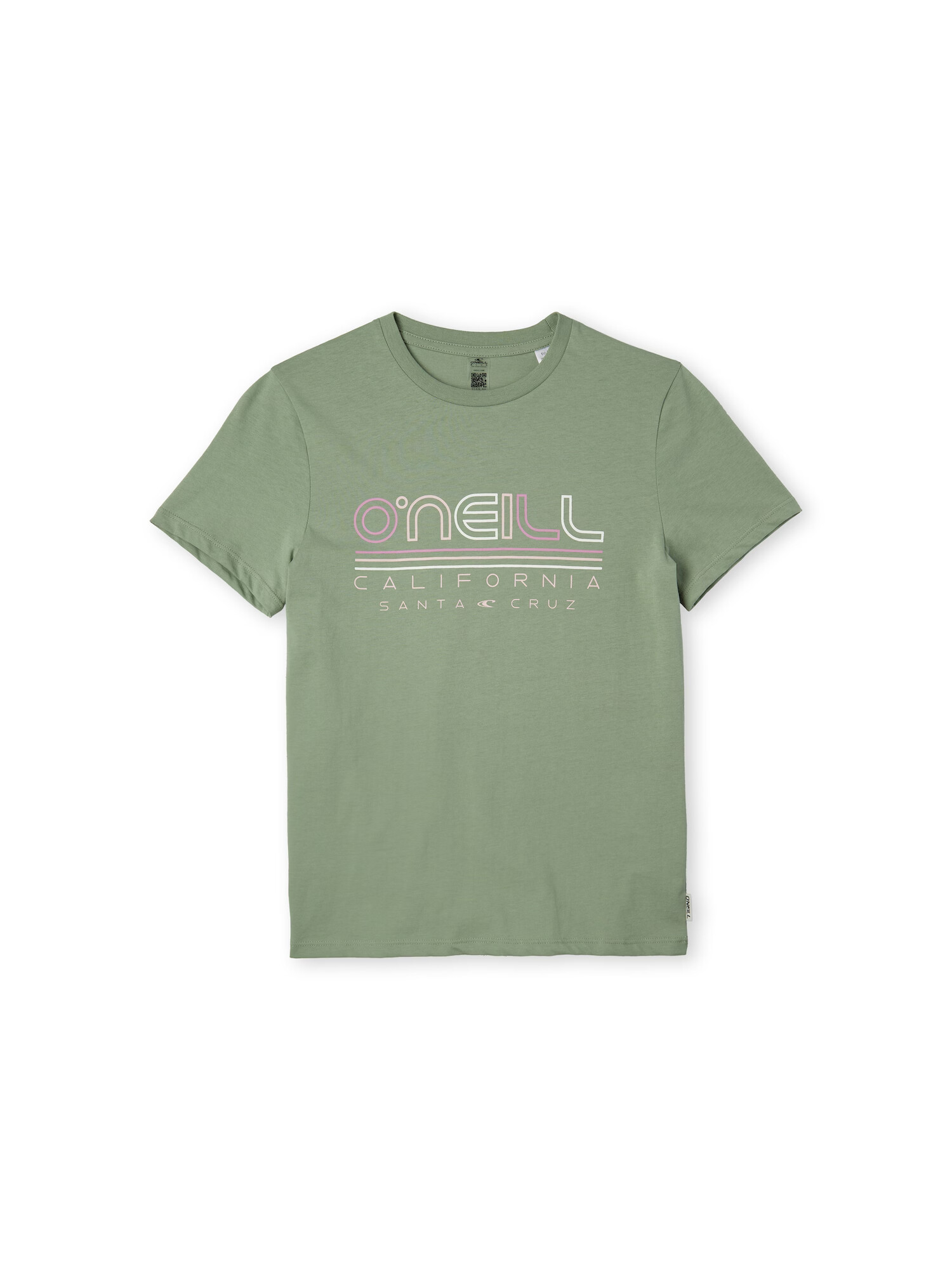 O'NEILL Tricou verde / roz / roz / alb - Pled.ro