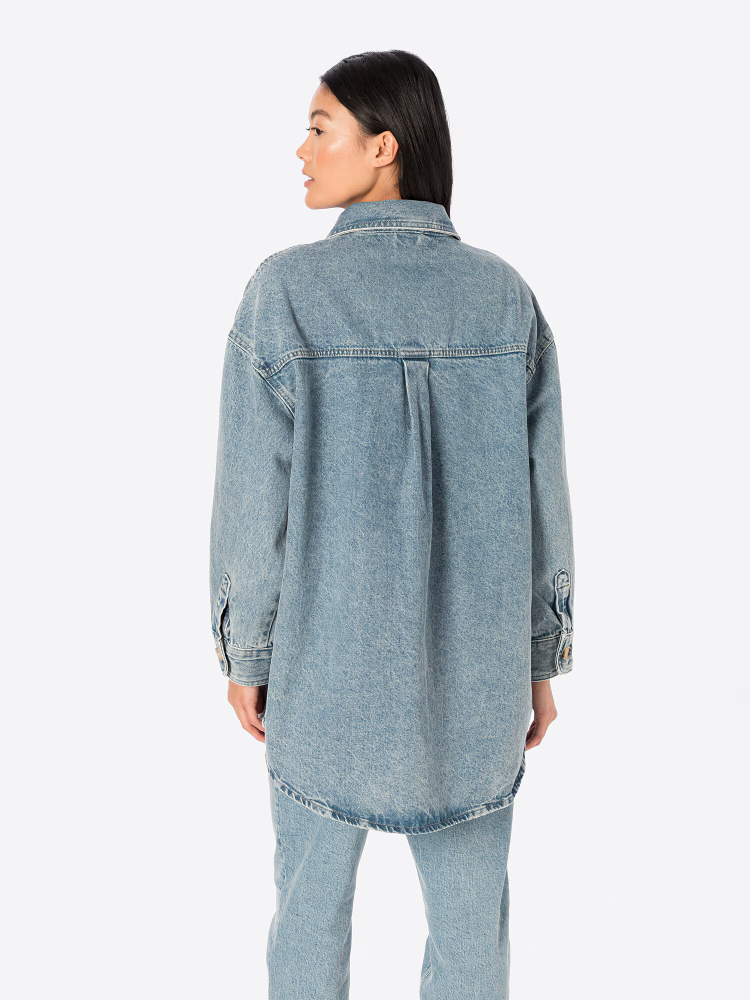 ONLY Bluză albastru denim - Pled.ro