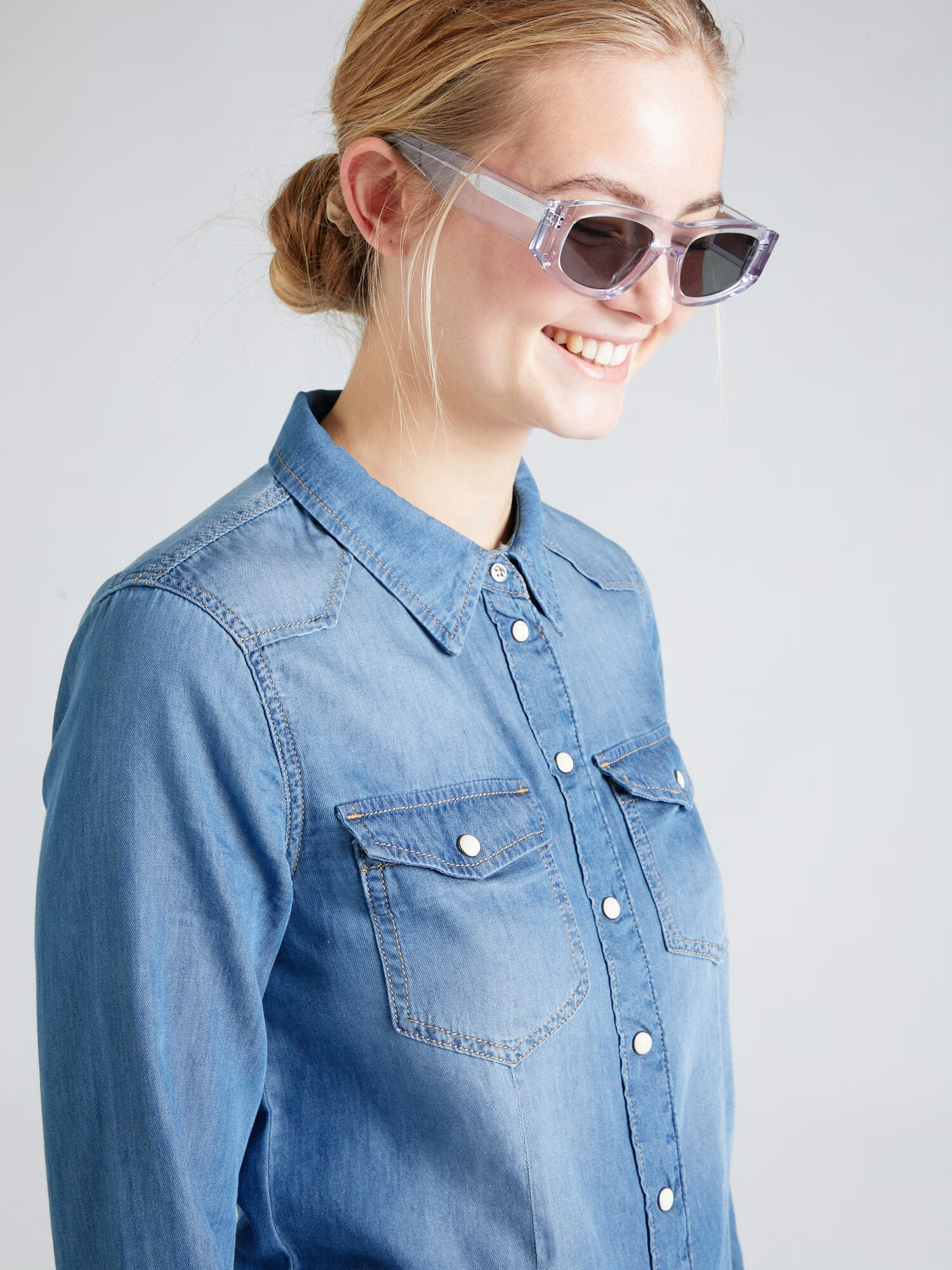 ONLY Bluză 'ALEXA' albastru denim - Pled.ro