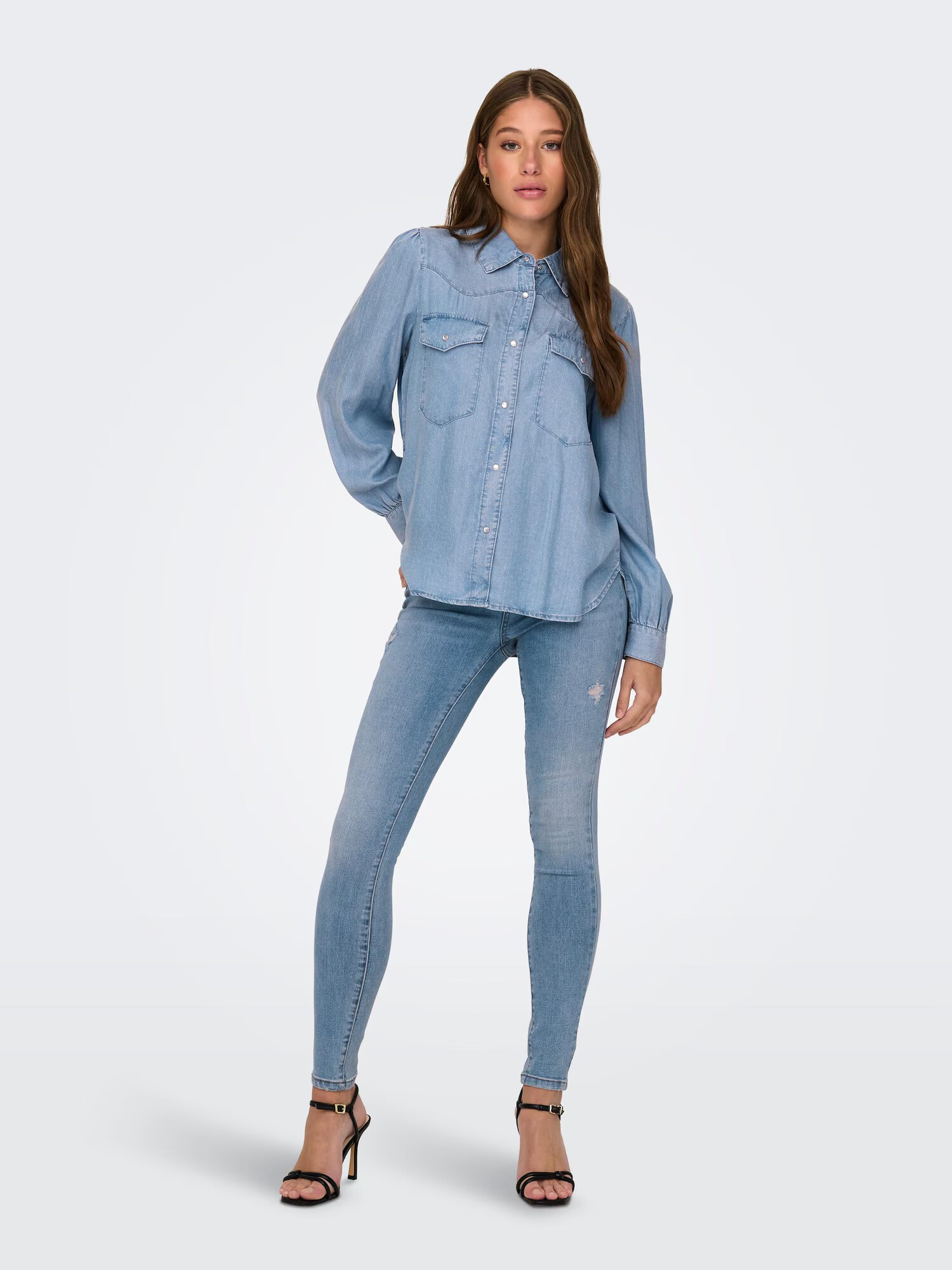 ONLY Bluză 'HYACINTH' albastru denim - Pled.ro