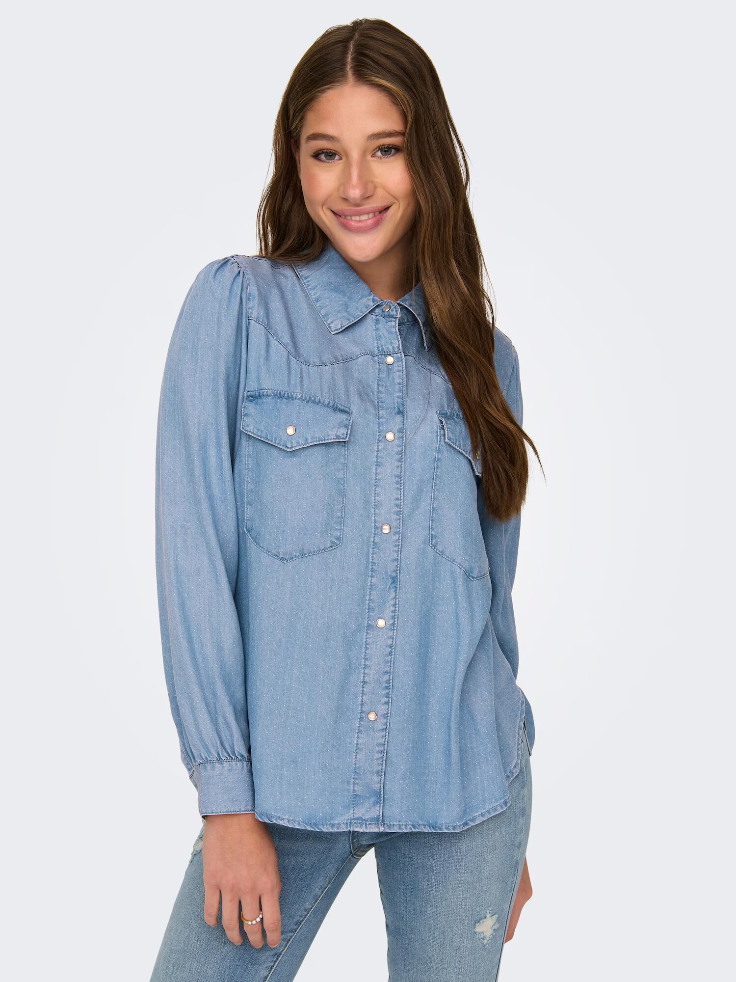 ONLY Bluză 'HYACINTH' albastru denim - Pled.ro