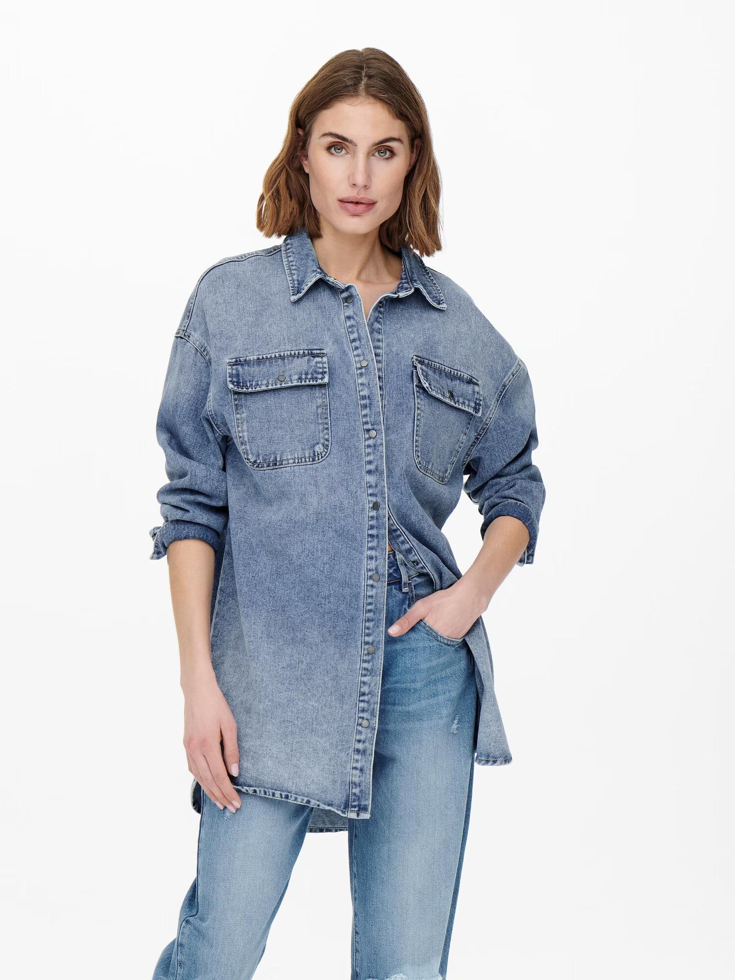 ONLY Bluză 'Kasia' albastru denim - Pled.ro