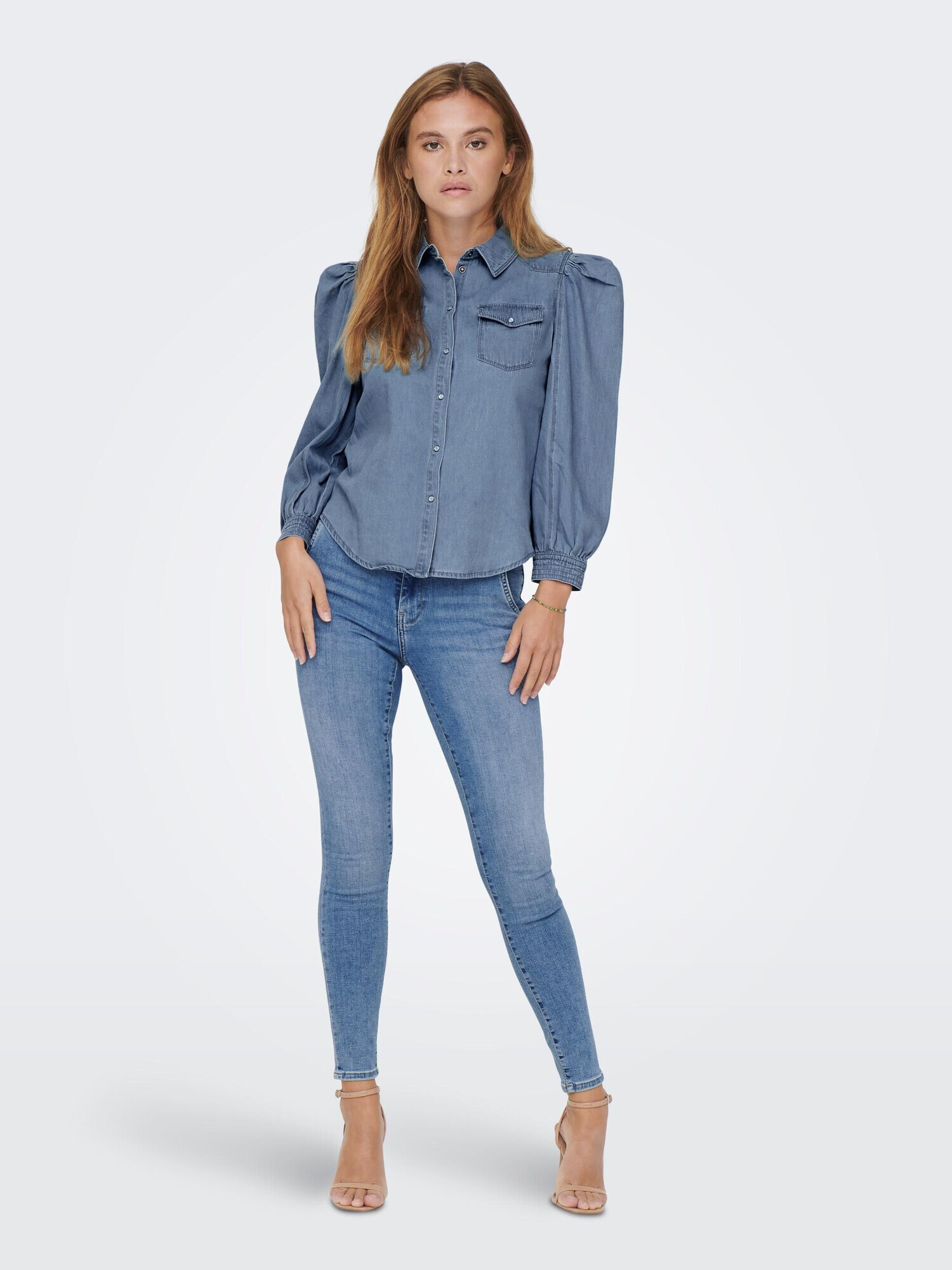 ONLY Bluză 'Mallory' albastru denim - Pled.ro