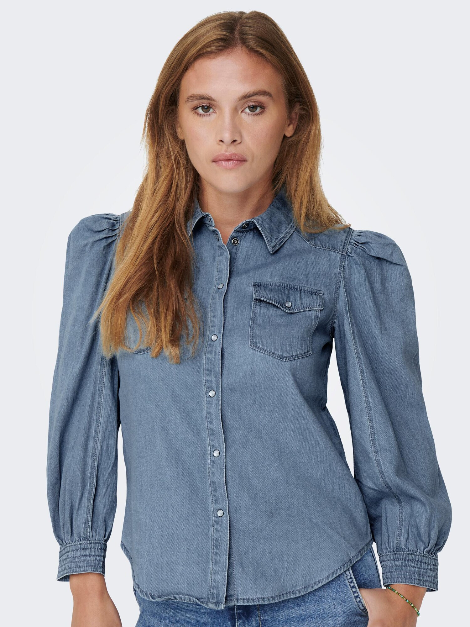 ONLY Bluză 'Mallory' albastru denim - Pled.ro