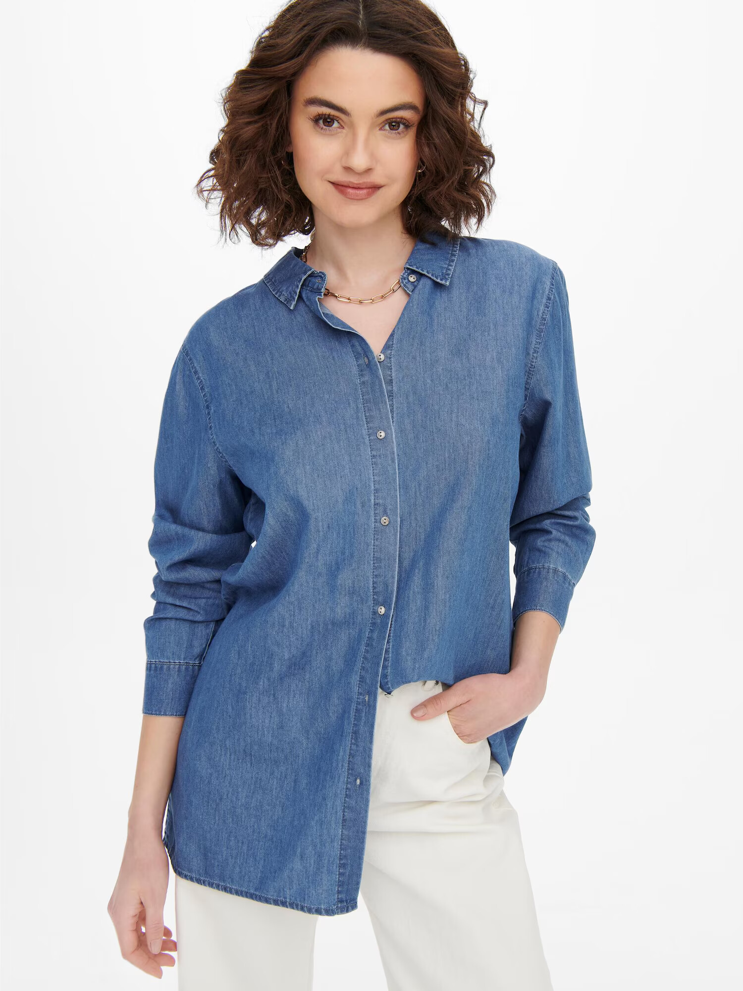 ONLY Bluză 'Nora' albastru denim - Pled.ro