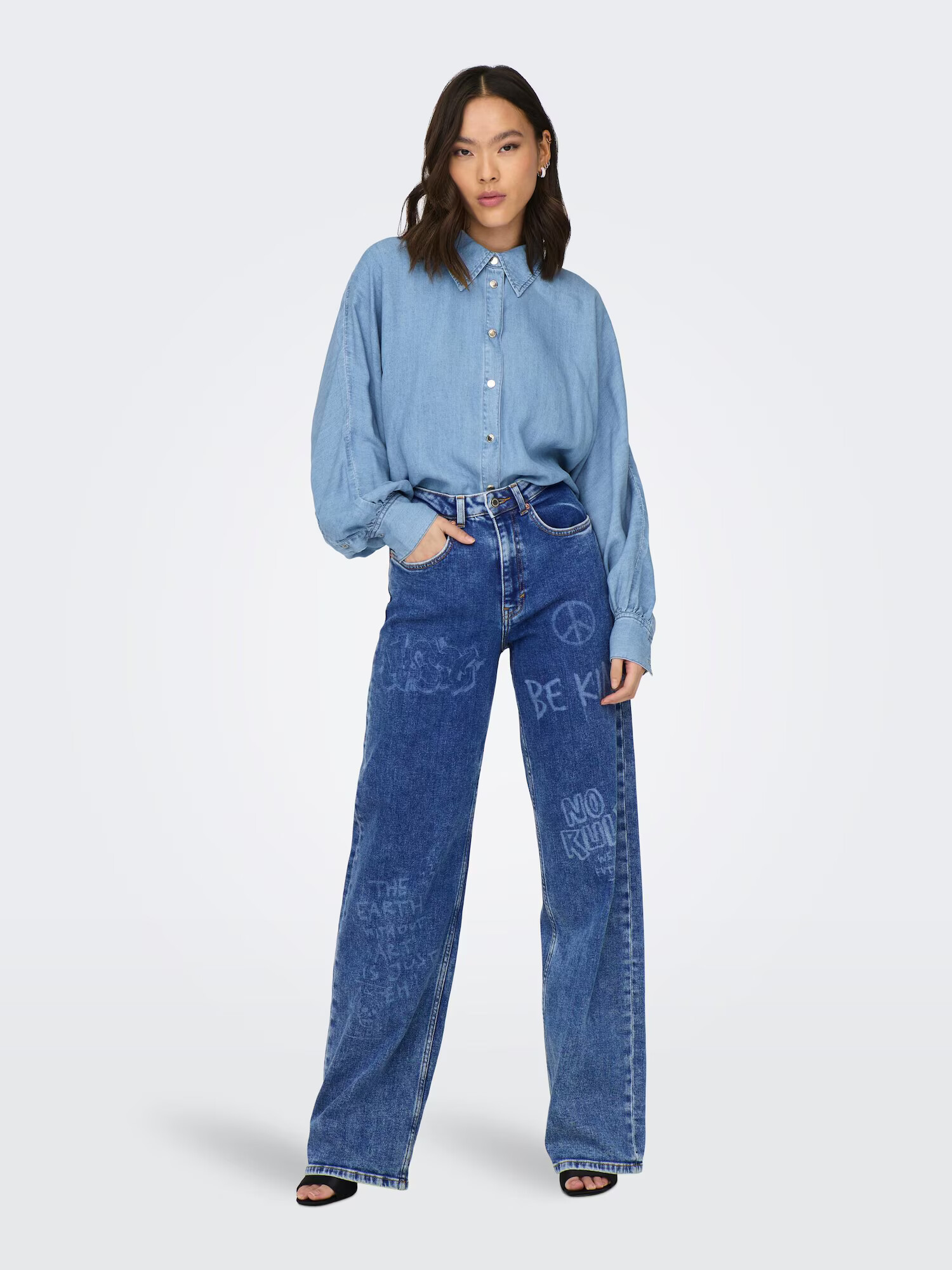 ONLY Bluză 'RHODA' albastru denim - Pled.ro