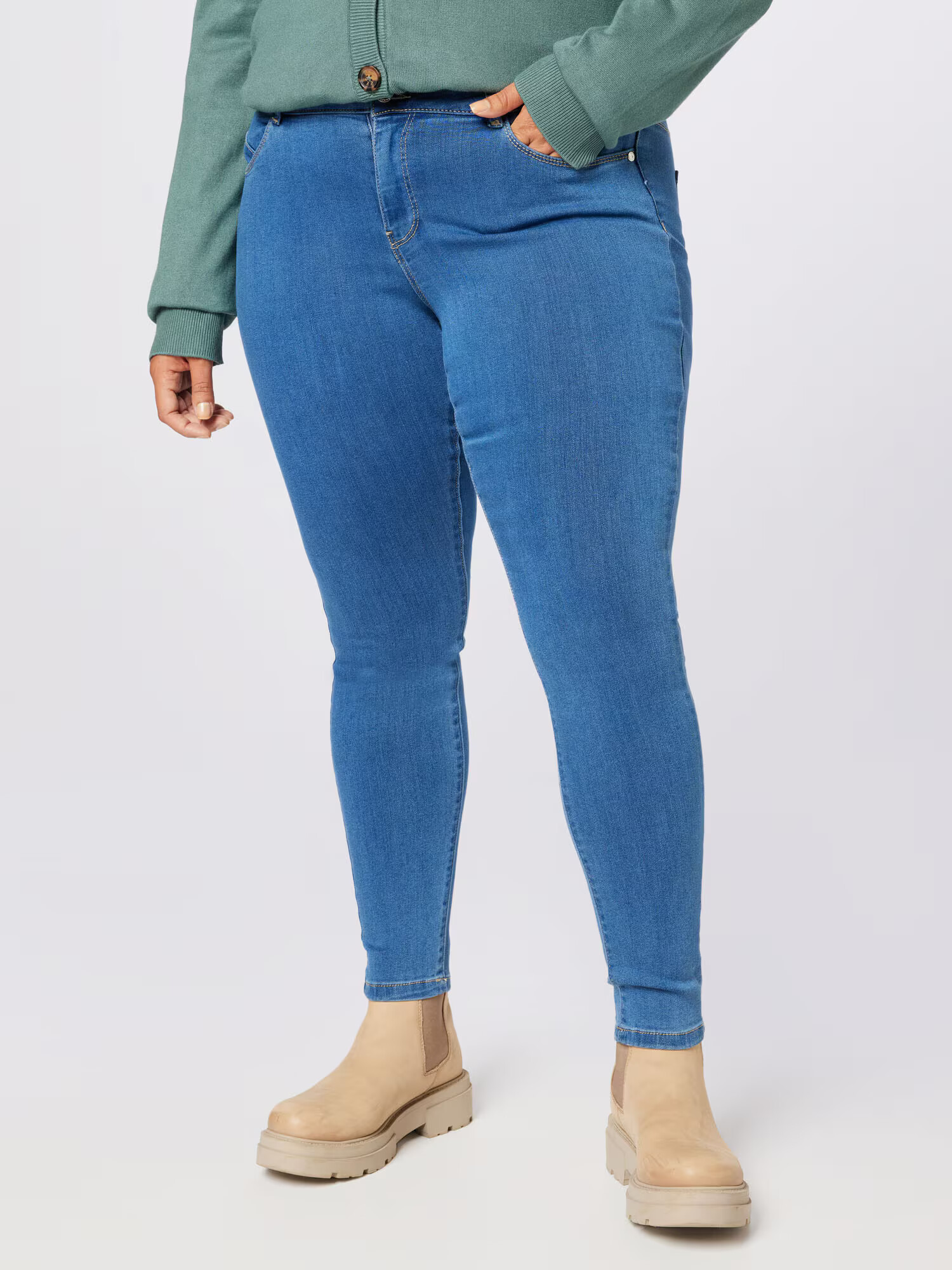 ONLY Carmakoma Jeans 'Anna' albastru denim - Pled.ro