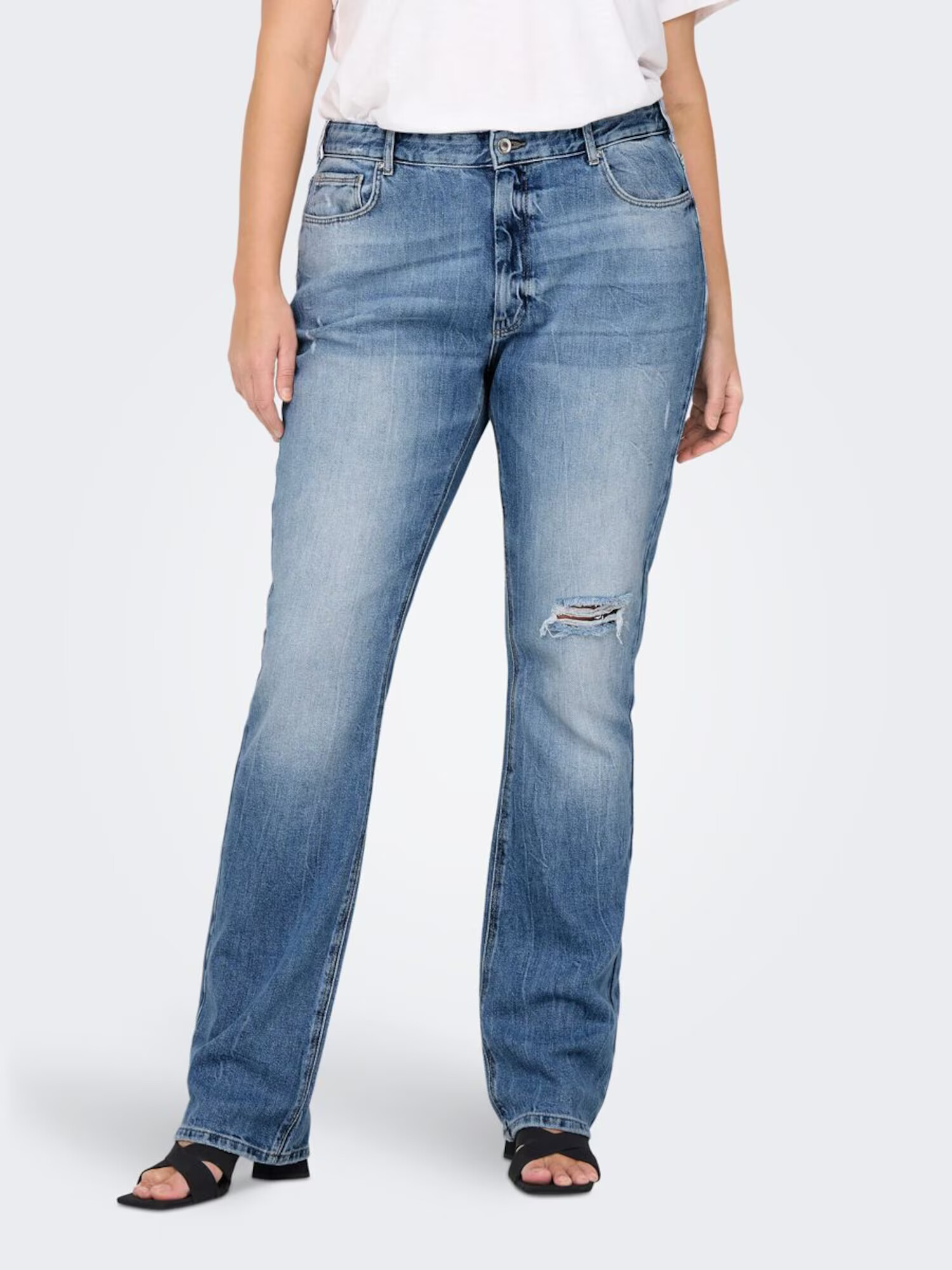 ONLY Carmakoma Jeans 'Duru' albastru denim - Pled.ro