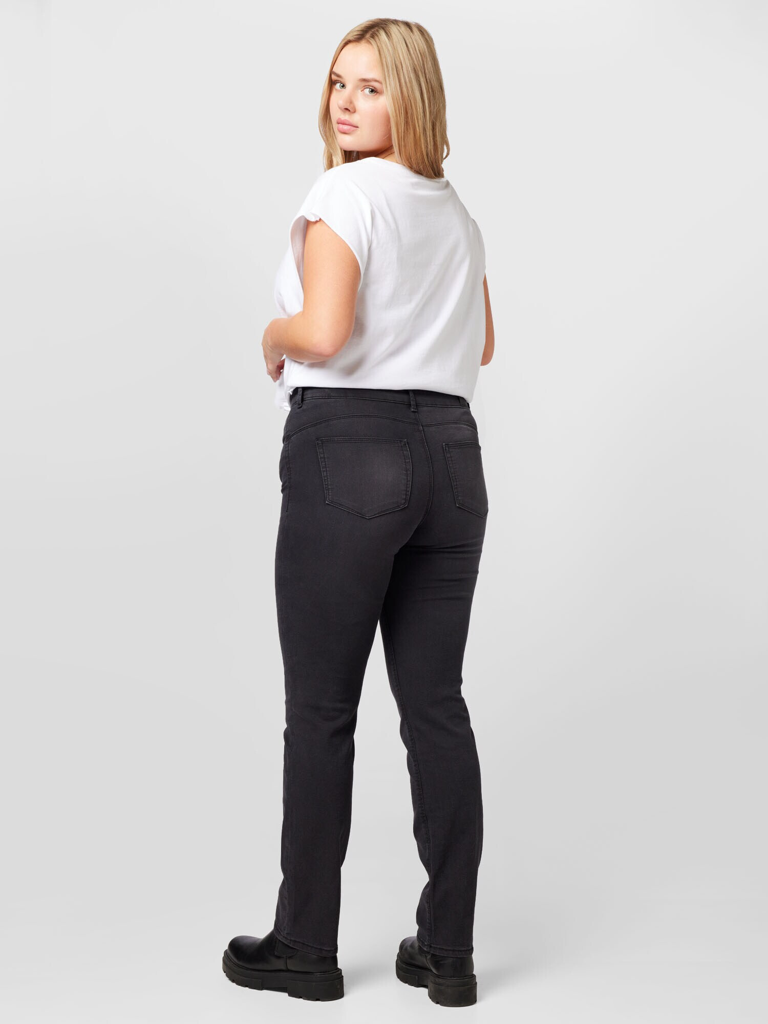 ONLY Carmakoma Jeans 'Hiris' negru - Pled.ro