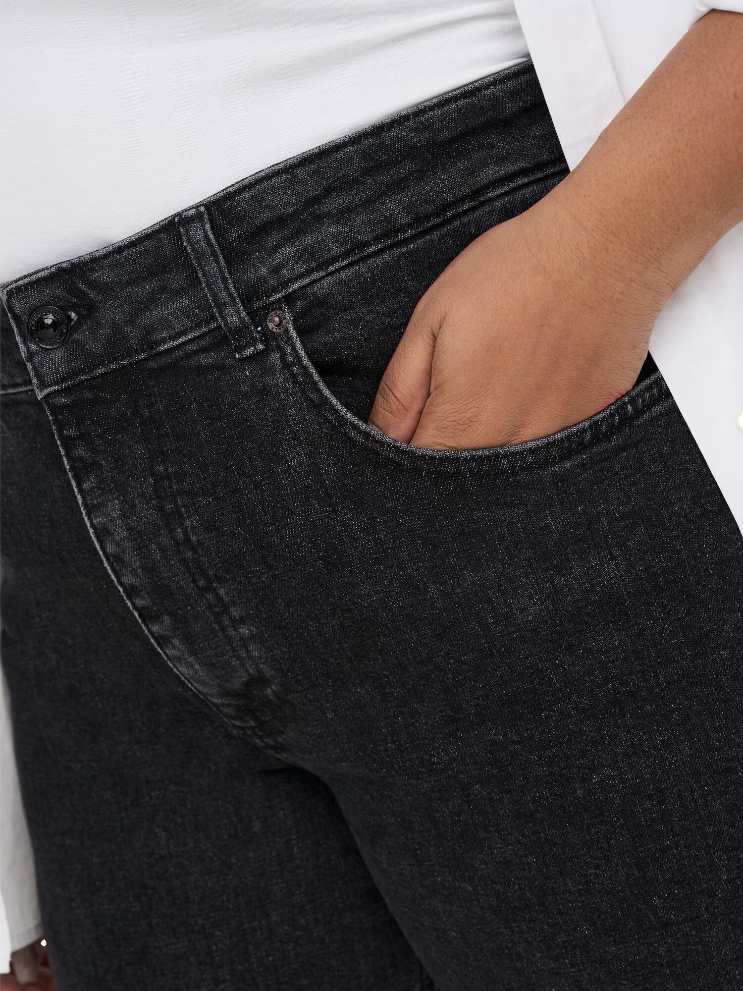 ONLY Carmakoma Jeans negru denim - Pled.ro