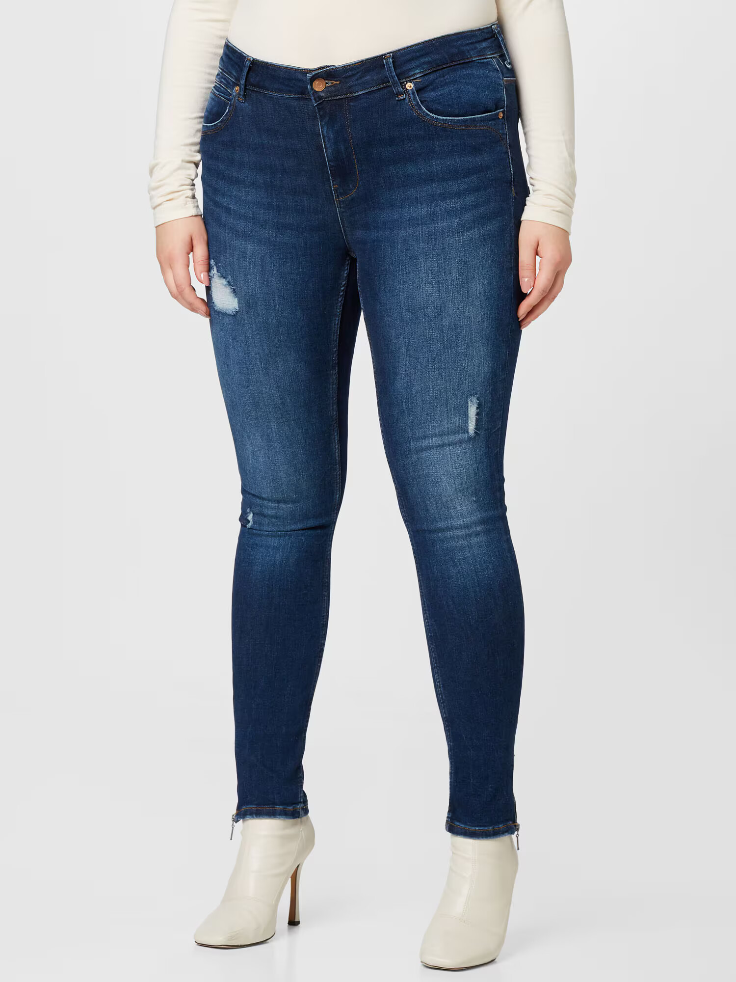 ONLY Carmakoma Jeans 'KARLA' albastru închis - Pled.ro