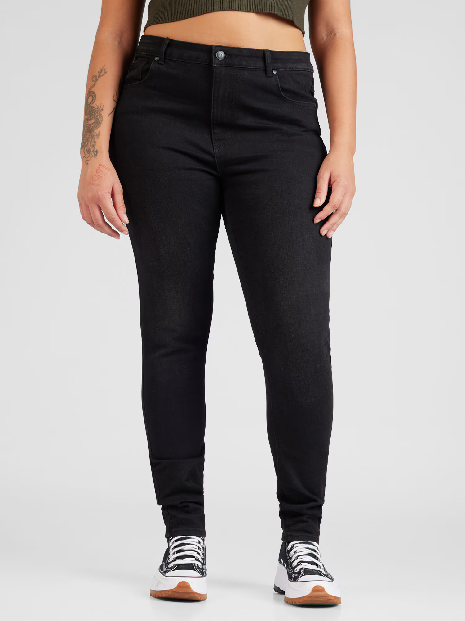 ONLY Carmakoma Jeans 'LUNA' negru amestecat - Pled.ro