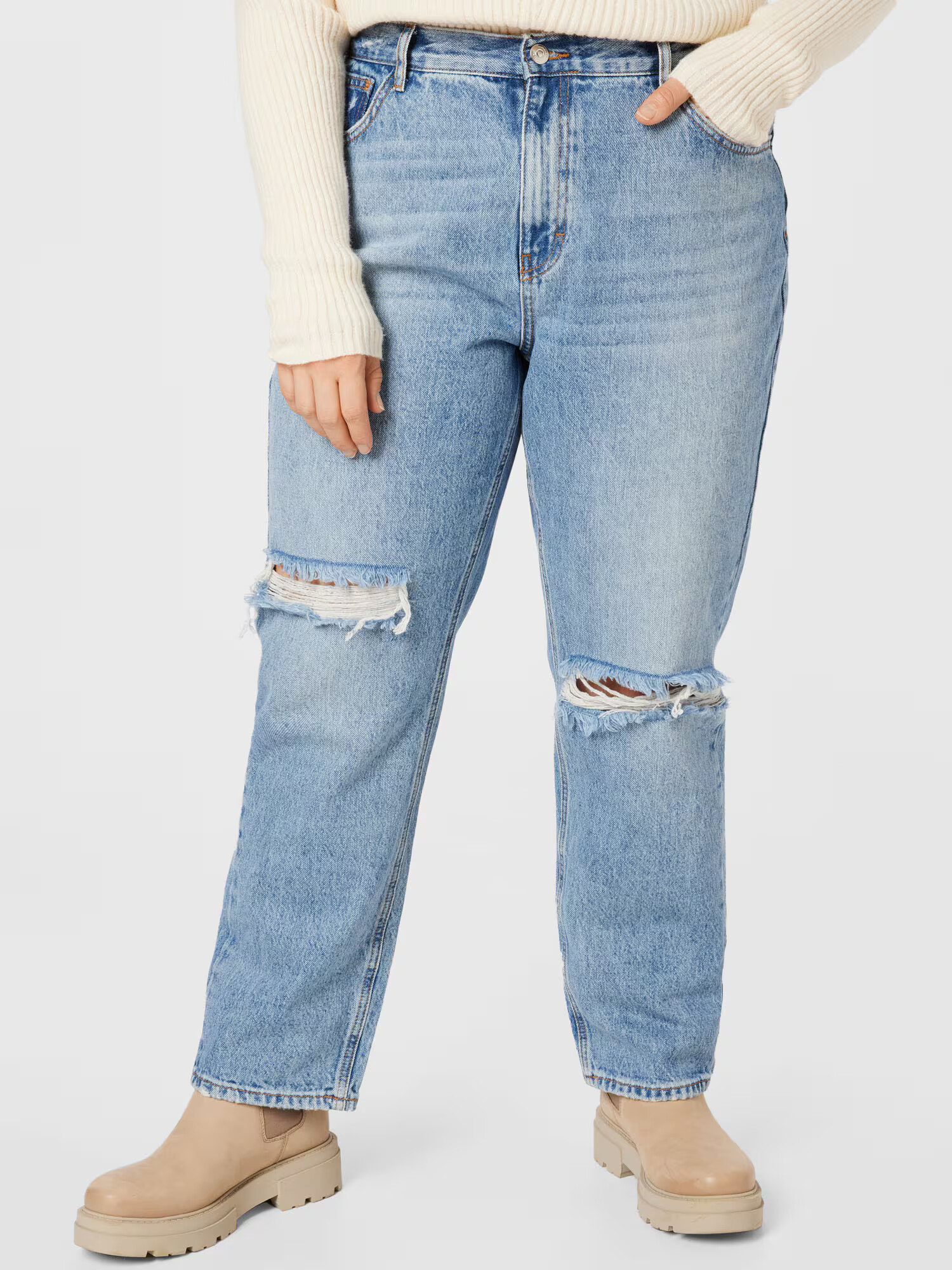 ONLY Carmakoma Jeans 'Robyn' albastru denim - Pled.ro