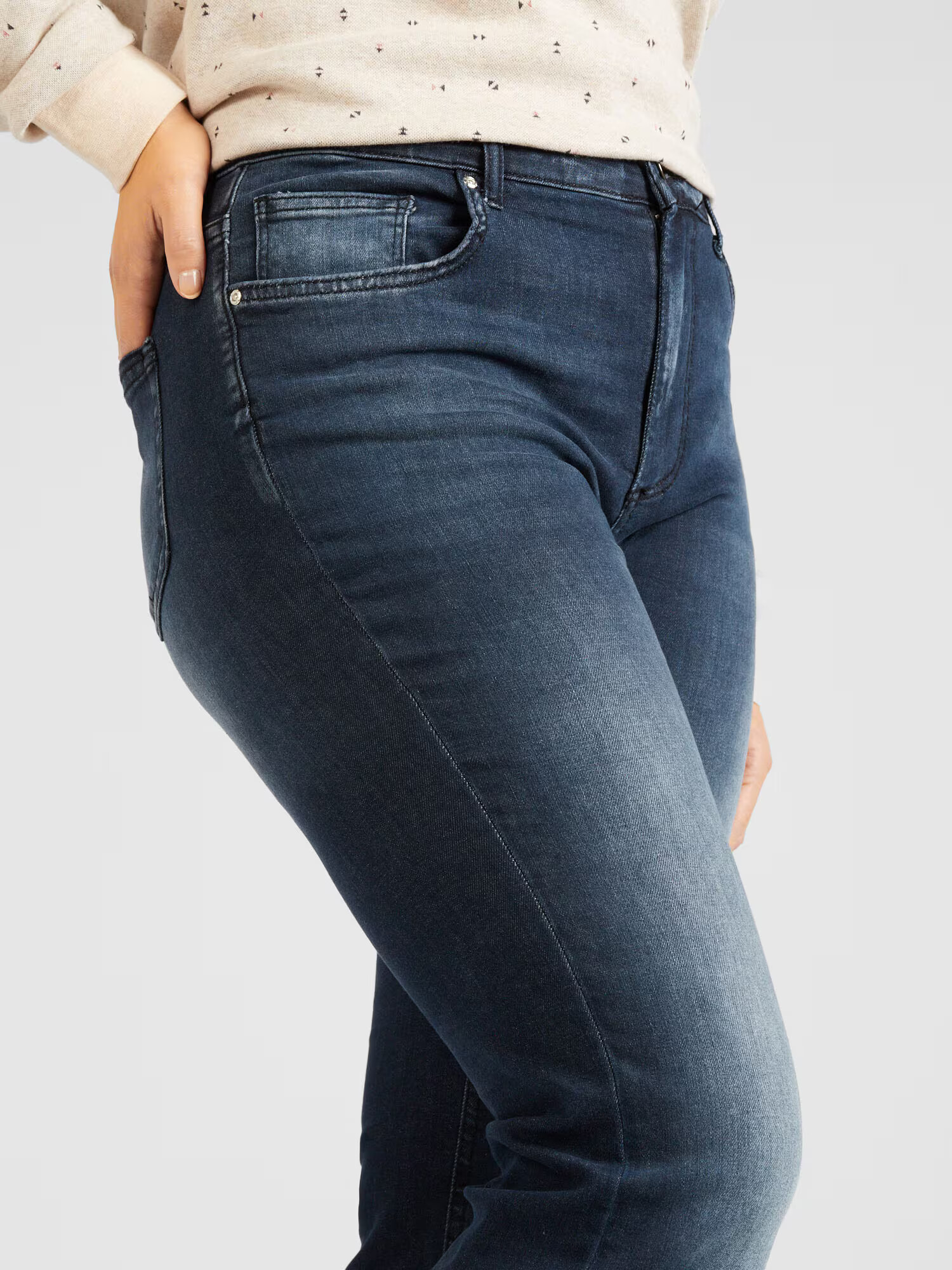 ONLY Carmakoma Jeans 'WILLY' albastru denim - Pled.ro