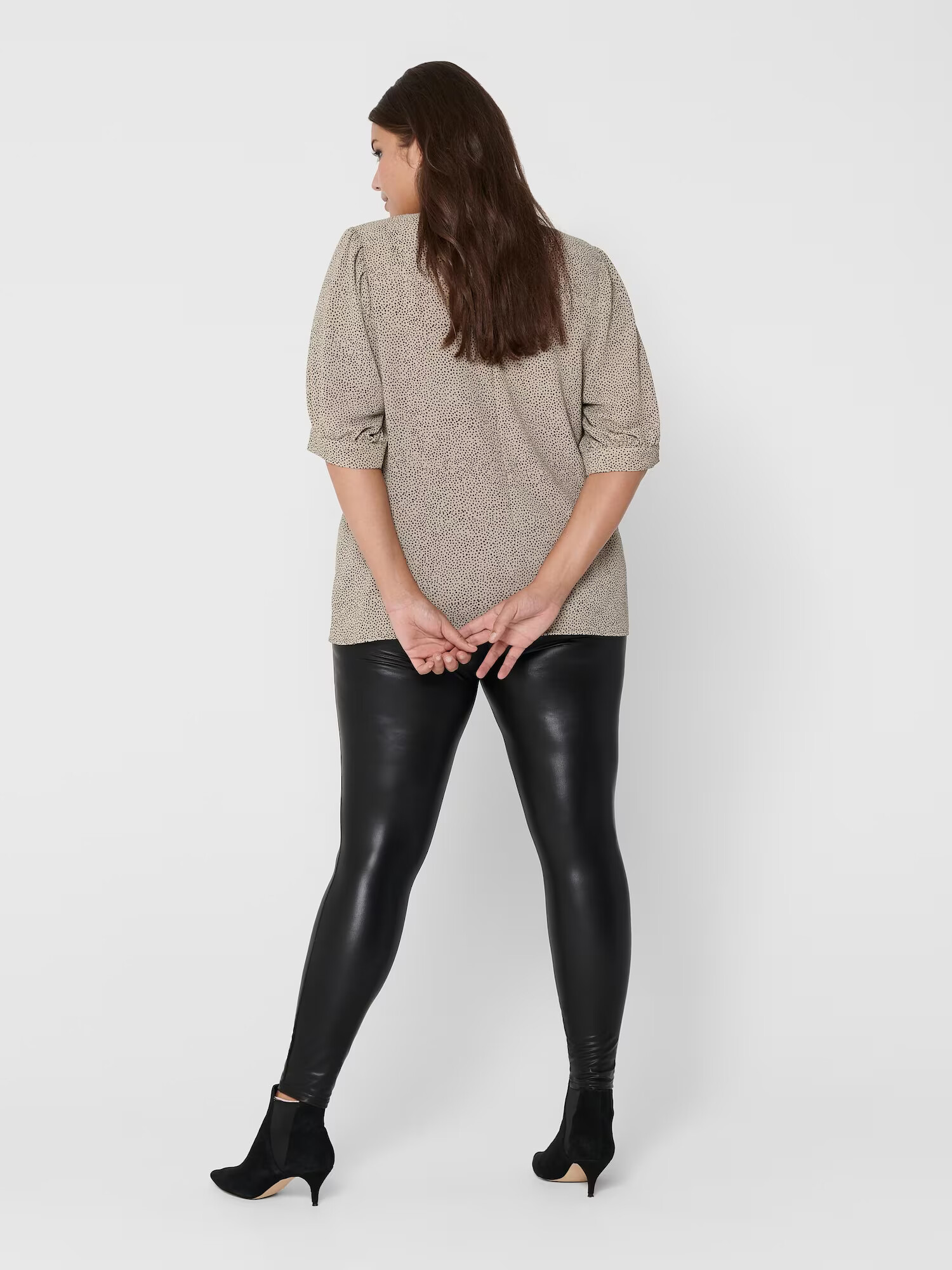 ONLY Carmakoma Leggings 'Rool' negru - Pled.ro