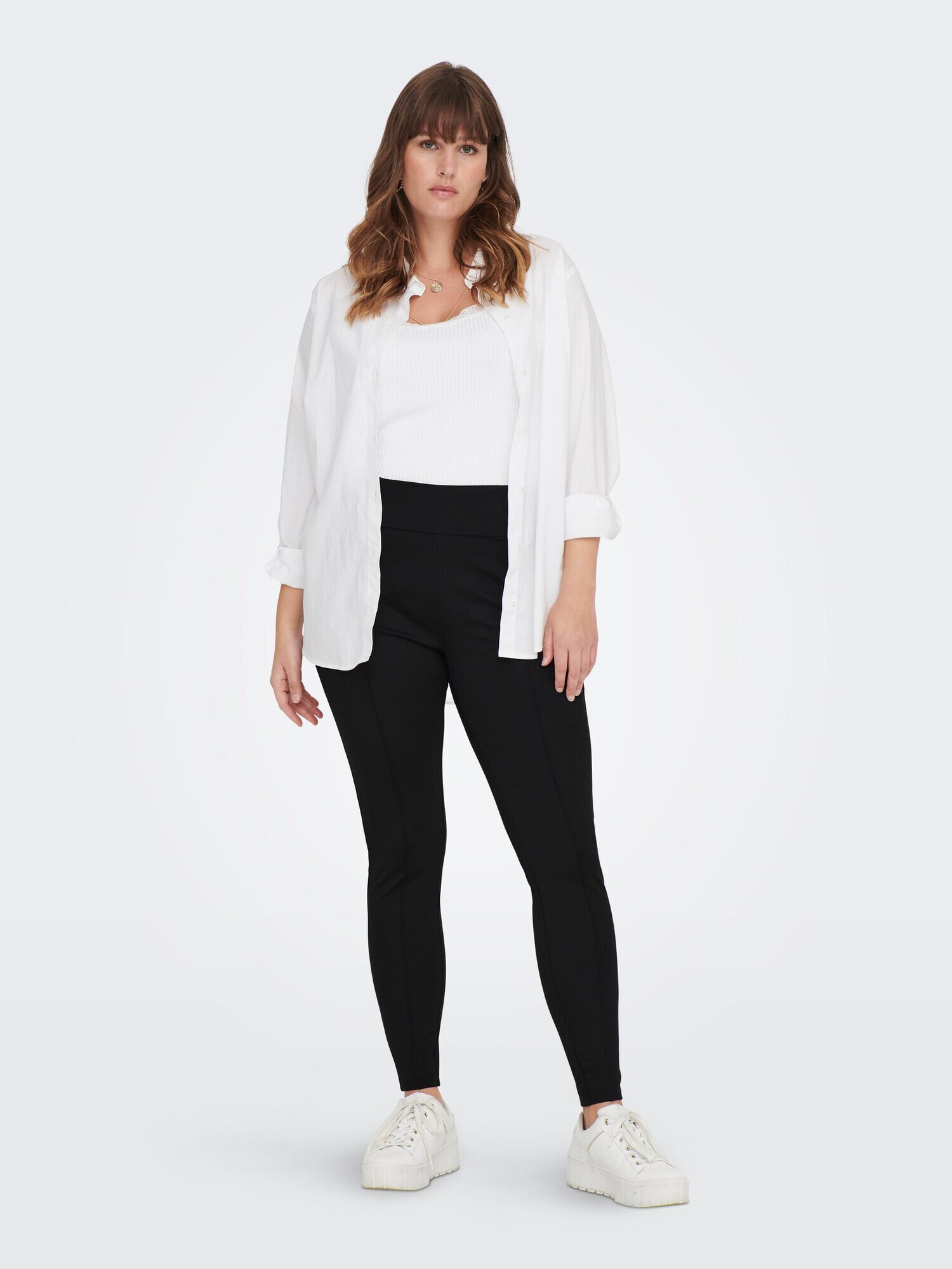 ONLY Carmakoma Leggings 'Tay' negru - Pled.ro