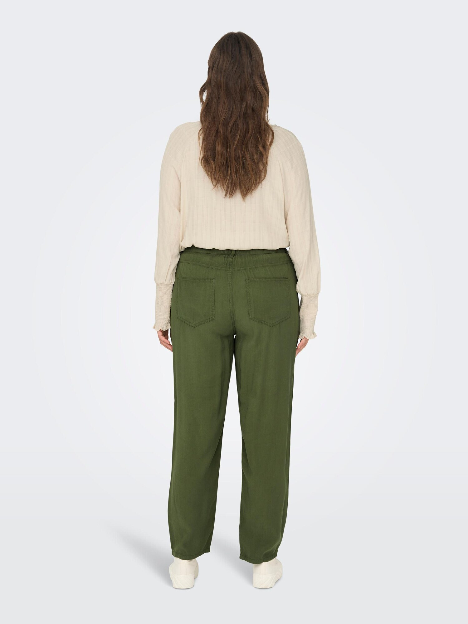 ONLY Carmakoma Pantaloni 'Aro' verde - Pled.ro