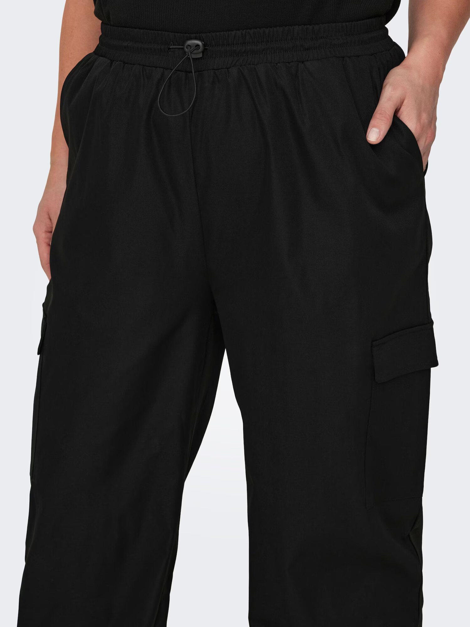 ONLY Carmakoma Pantaloni cu buzunare negru - Pled.ro