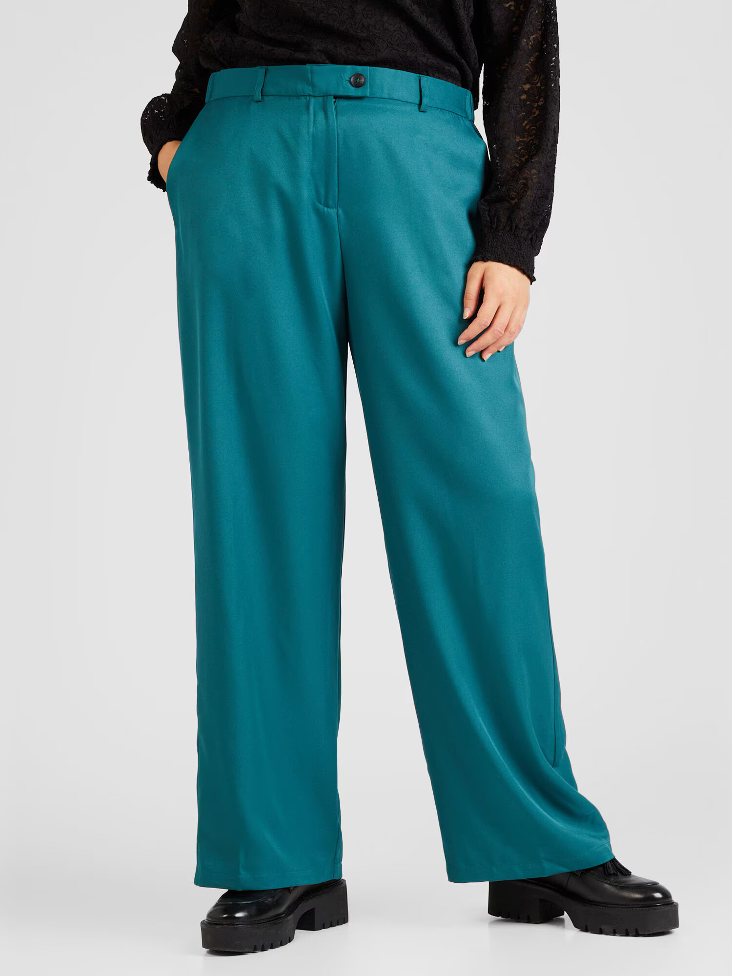 ONLY Carmakoma Pantaloni 'Frey' verde smarald - Pled.ro