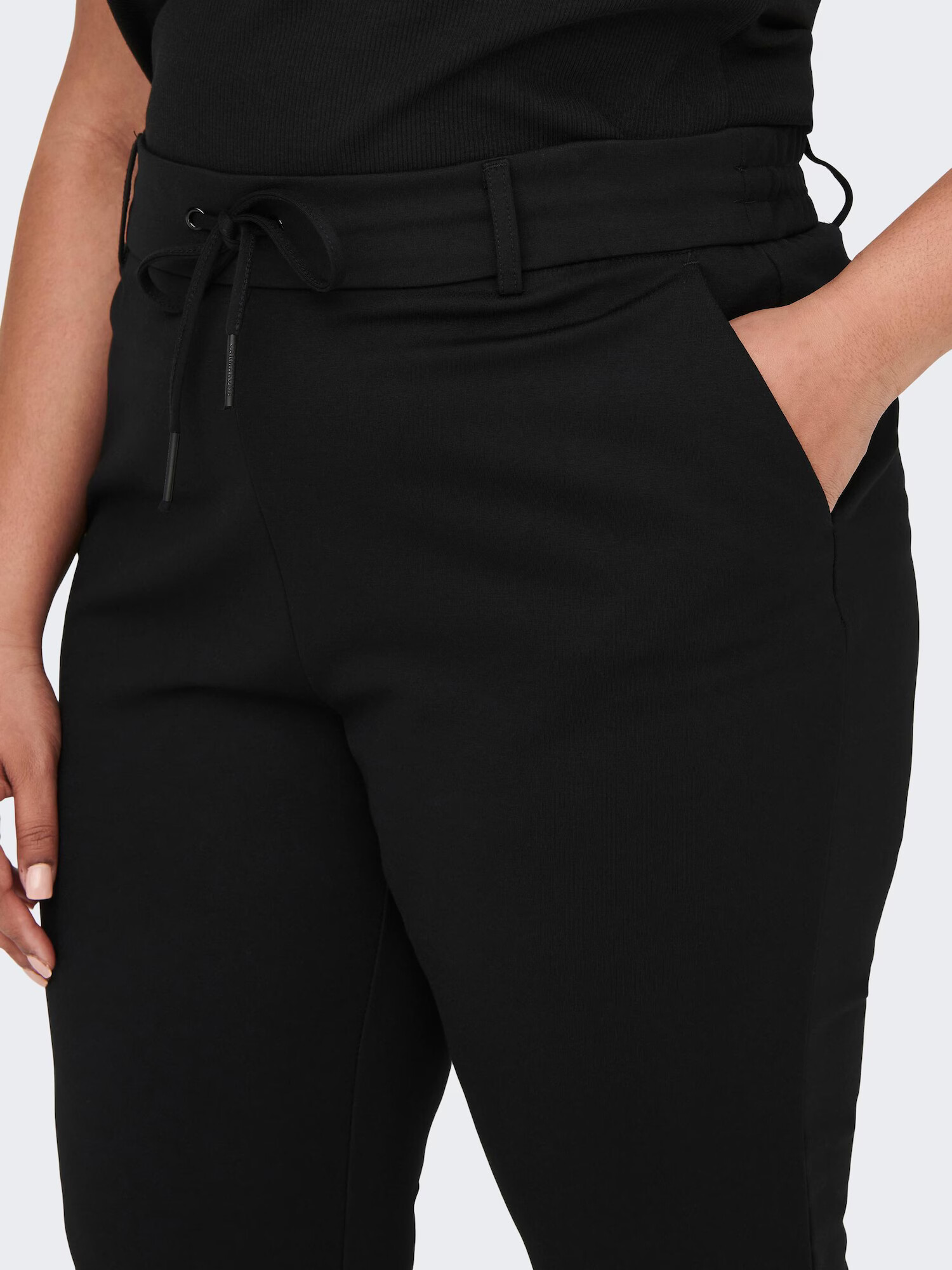 ONLY Carmakoma Pantaloni 'Goldtrash Classic' negru - Pled.ro