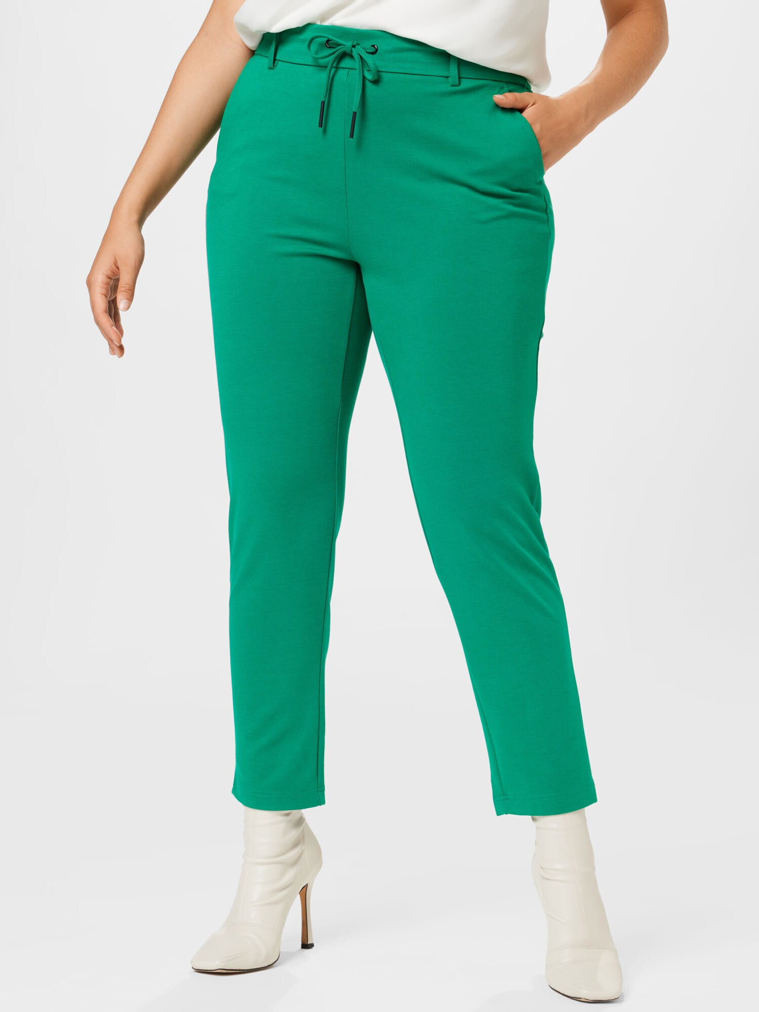 ONLY Carmakoma Pantaloni 'Goldtrash' verde - Pled.ro