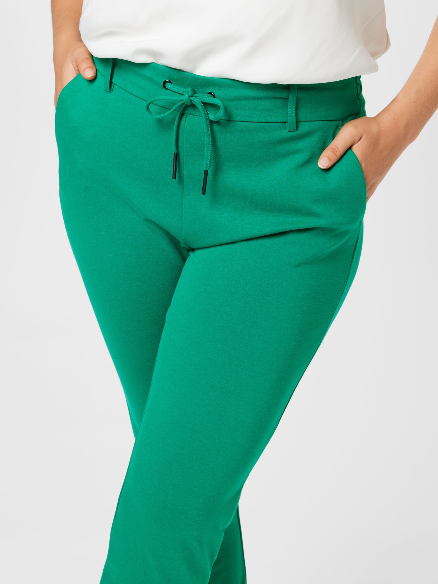 ONLY Carmakoma Pantaloni 'Goldtrash' verde - Pled.ro