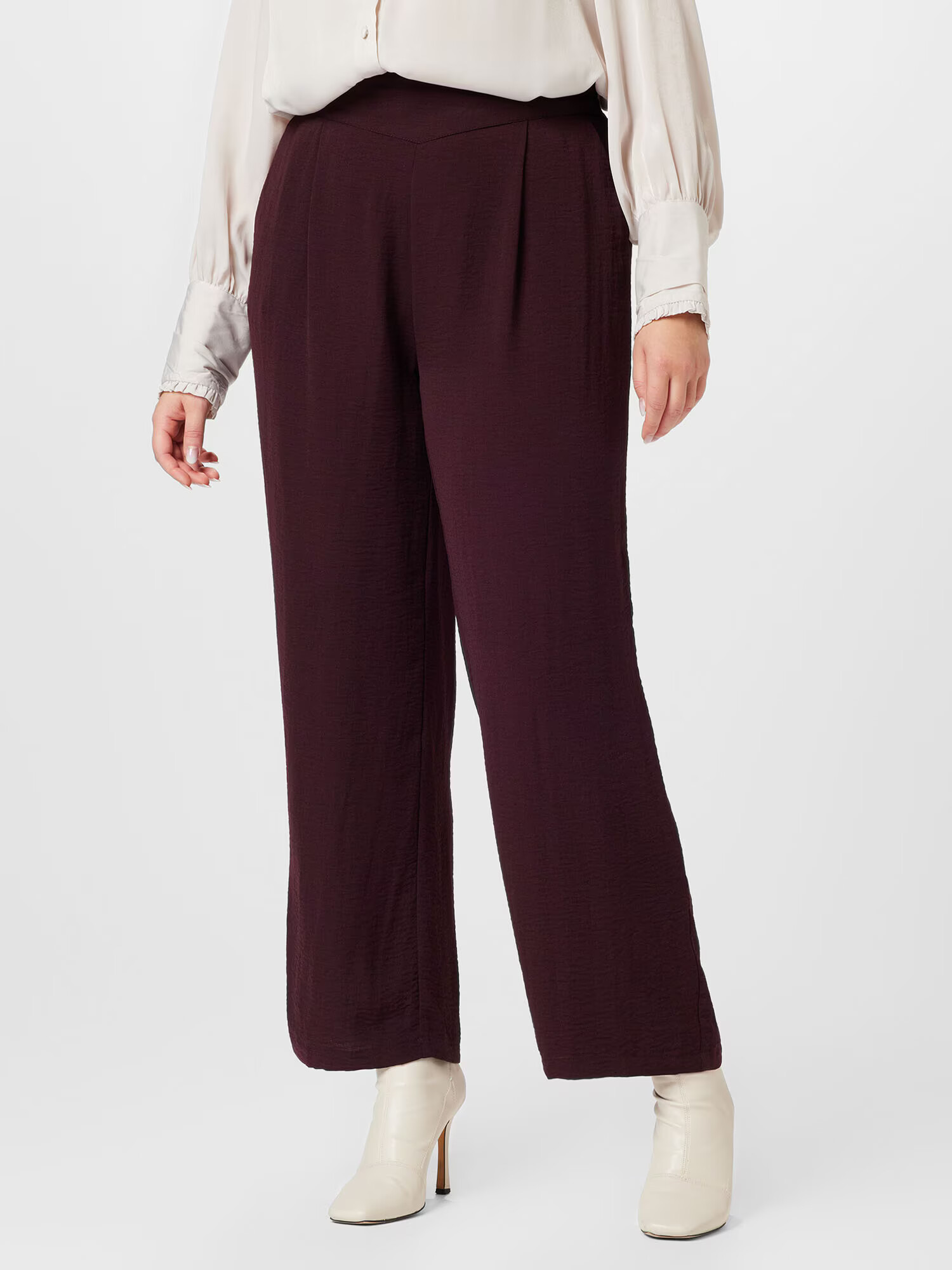 ONLY Carmakoma Pantaloni 'JACKO' roșu burgundy - Pled.ro