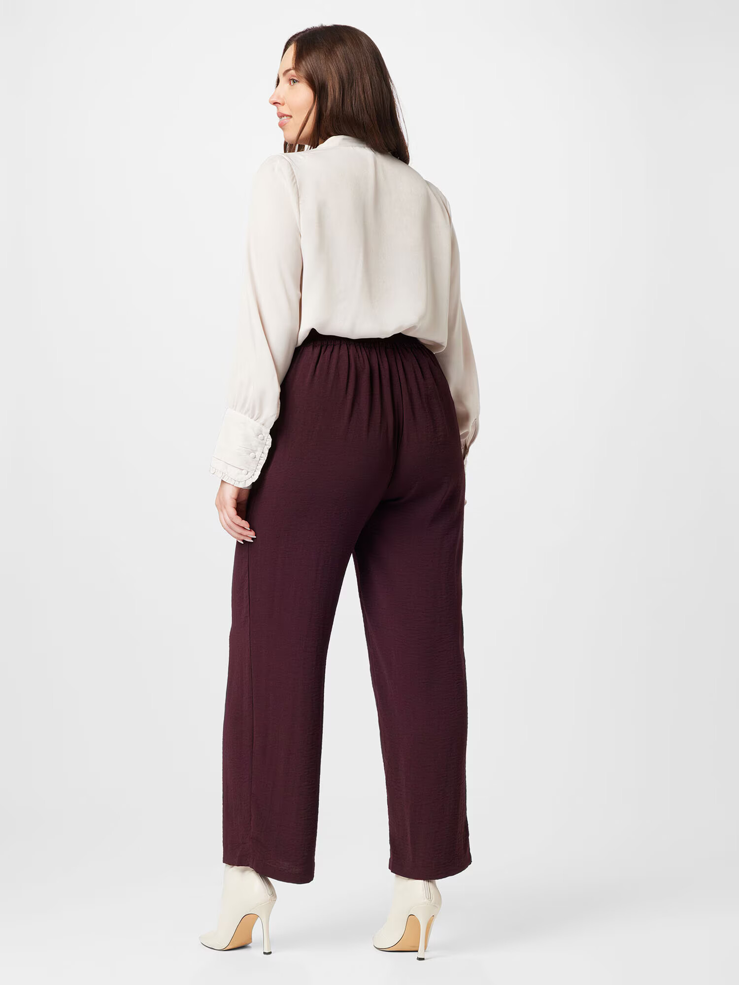 ONLY Carmakoma Pantaloni 'JACKO' roșu burgundy - Pled.ro