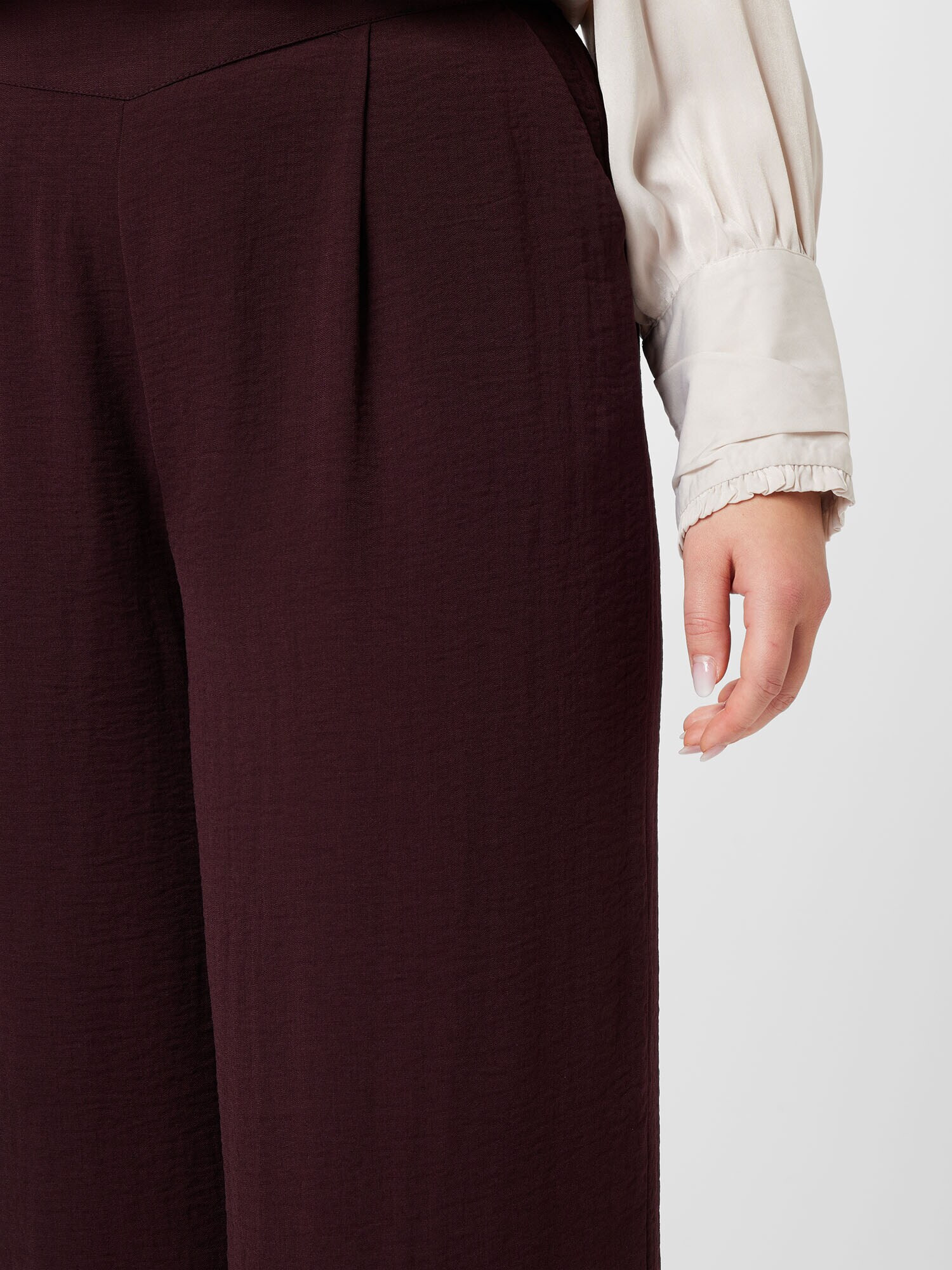 ONLY Carmakoma Pantaloni 'JACKO' roșu burgundy - Pled.ro