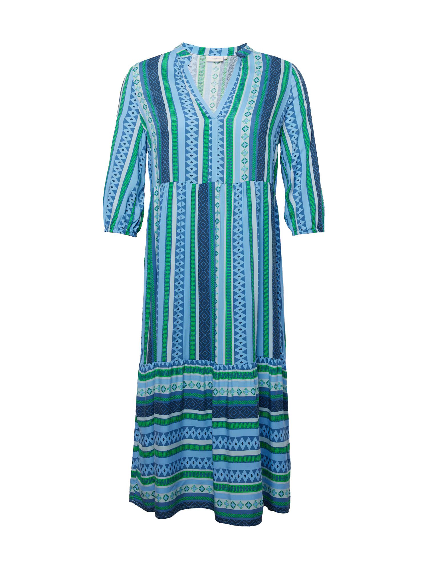 ONLY Carmakoma Rochie 'Marrakesh' bleumarin / albastru deschis / verde / alb - Pled.ro