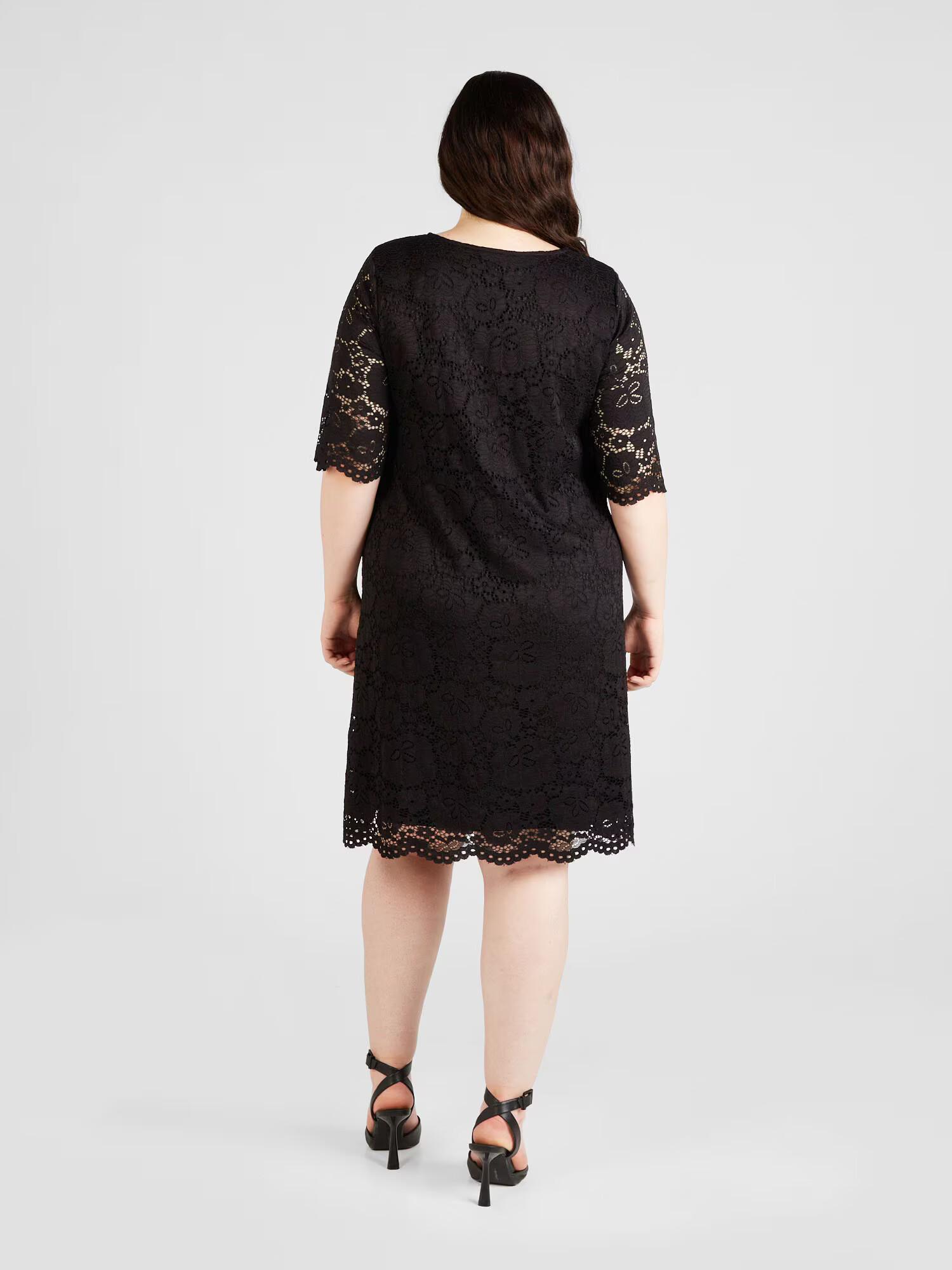 ONLY Carmakoma Rochie de cocktail 'SUMMER' negru - Pled.ro