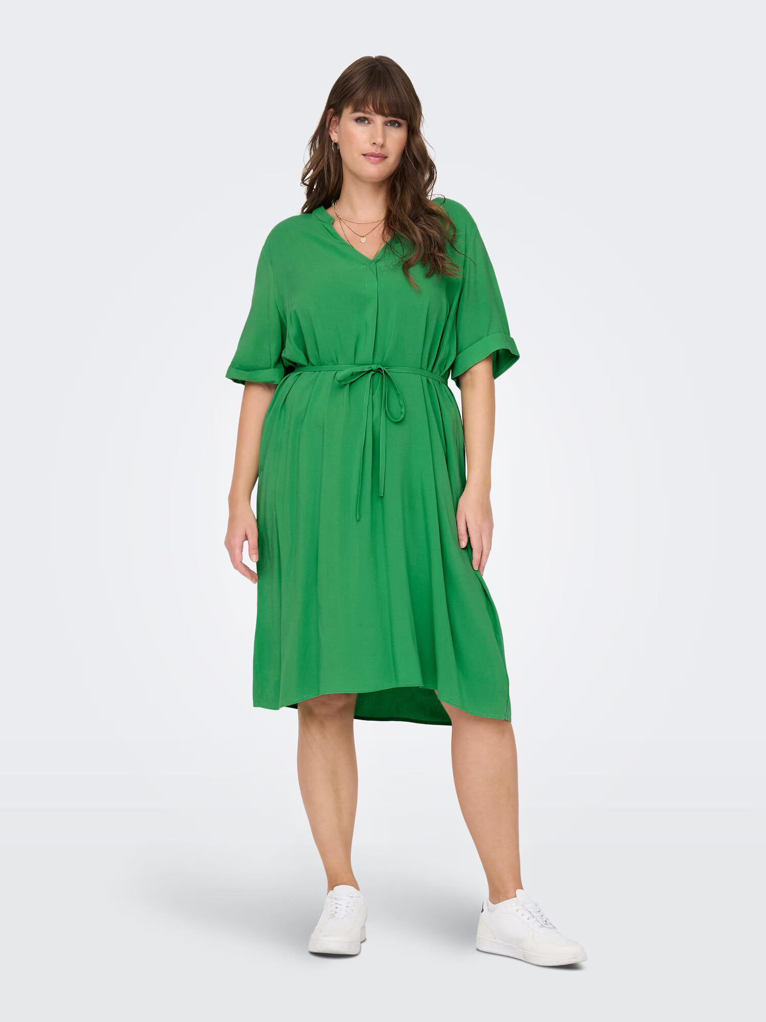 ONLY Carmakoma Rochie 'Lolli' verde - Pled.ro