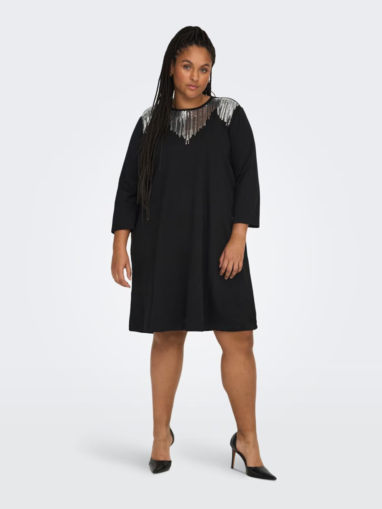 ONLY Carmakoma Rochie negru - Pled.ro