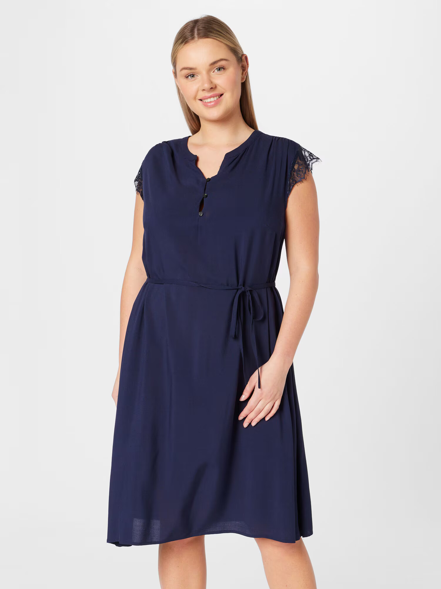 ONLY Carmakoma Rochie tip bluză bleumarin - Pled.ro