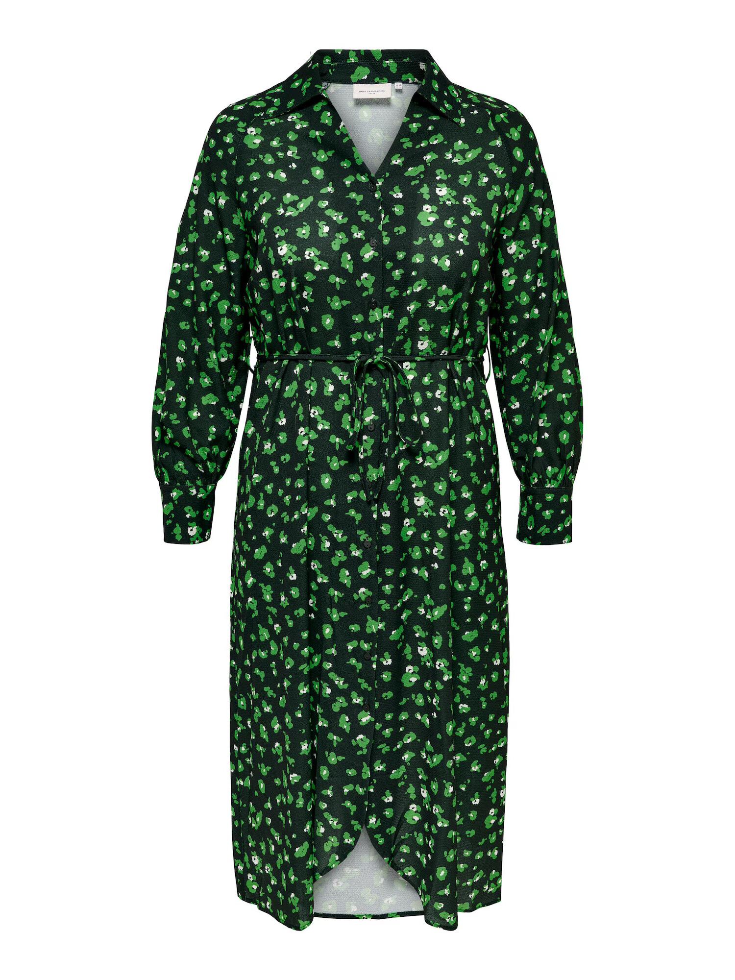 ONLY Carmakoma Rochie tip bluză verde pin / verde deschis / alb - Pled.ro