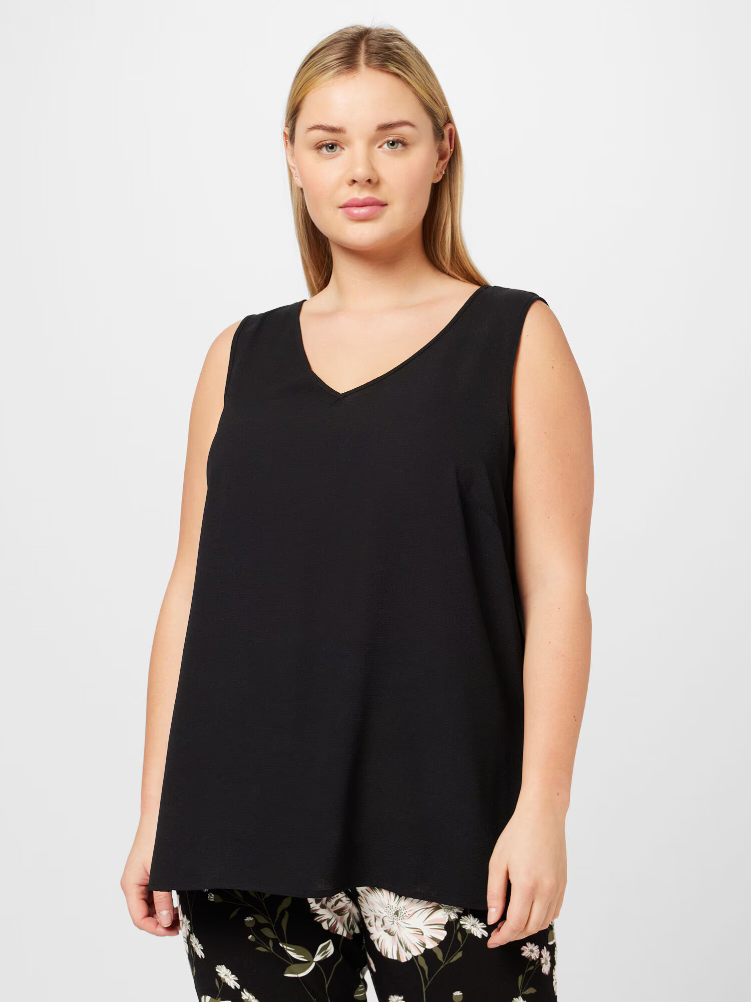 ONLY Carmakoma Top 'LUXMIE' negru - Pled.ro