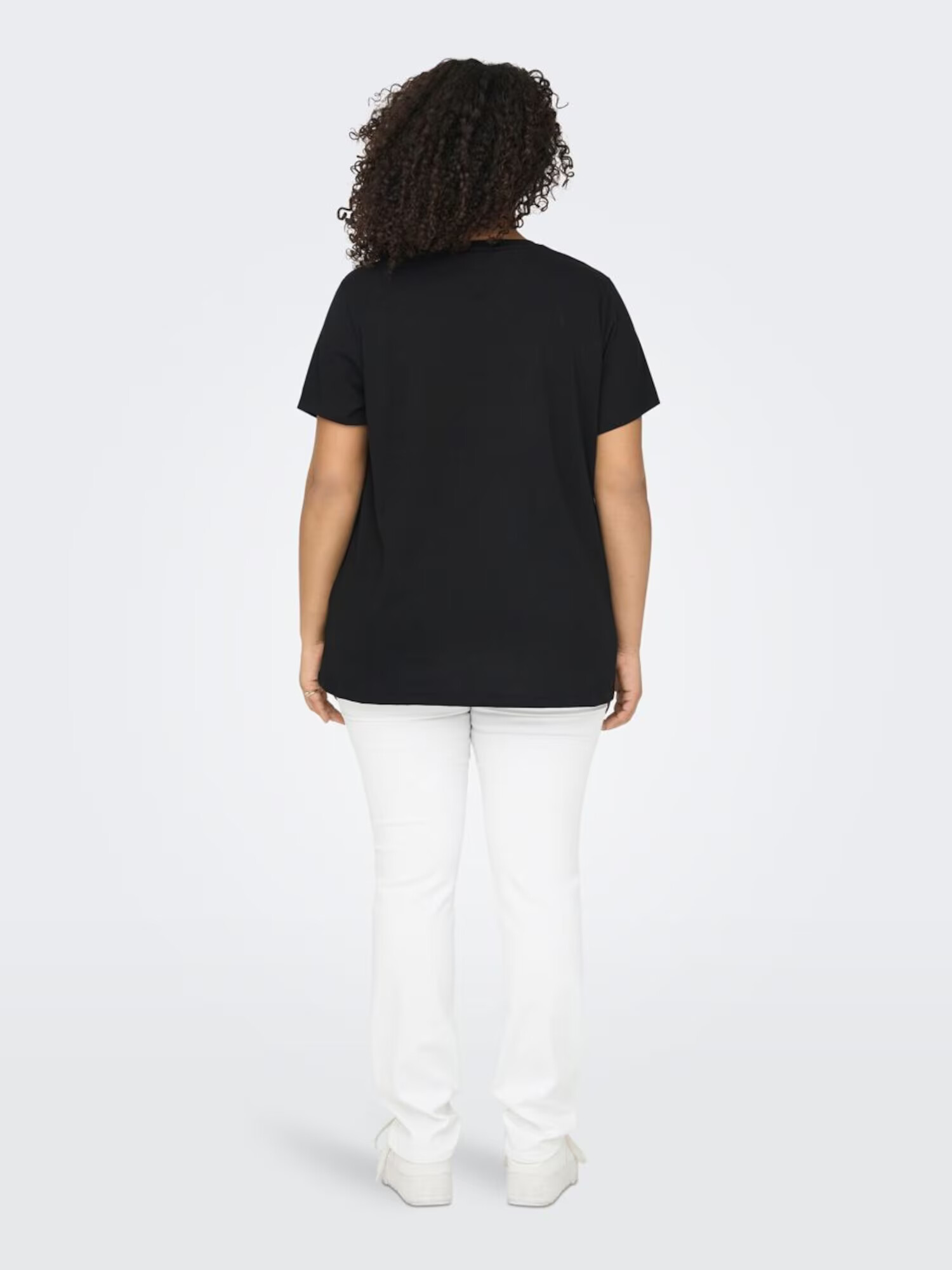 ONLY Carmakoma Tricou auriu / lila / negru - Pled.ro