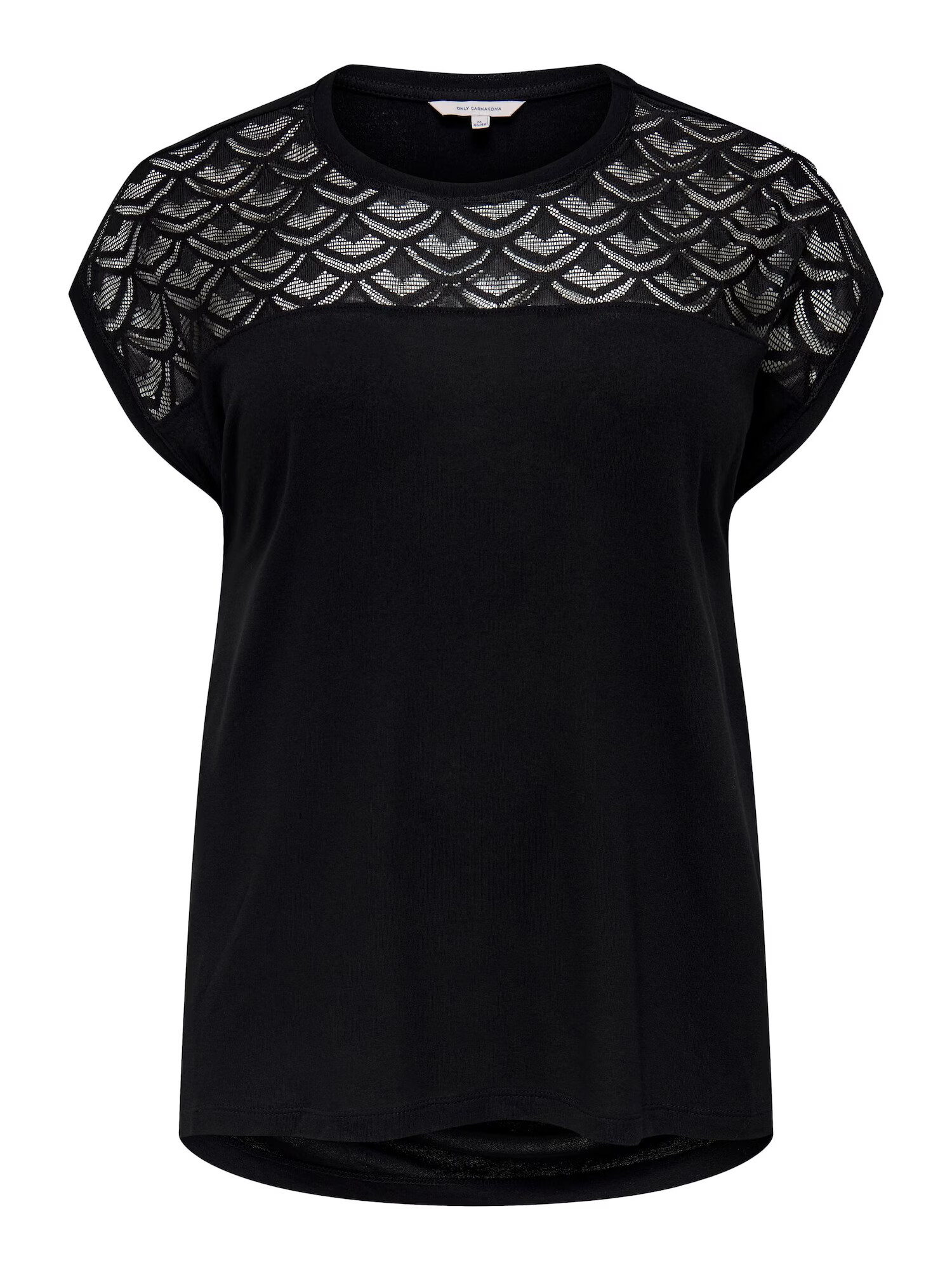 ONLY Carmakoma Tricou 'Flake' negru - Pled.ro