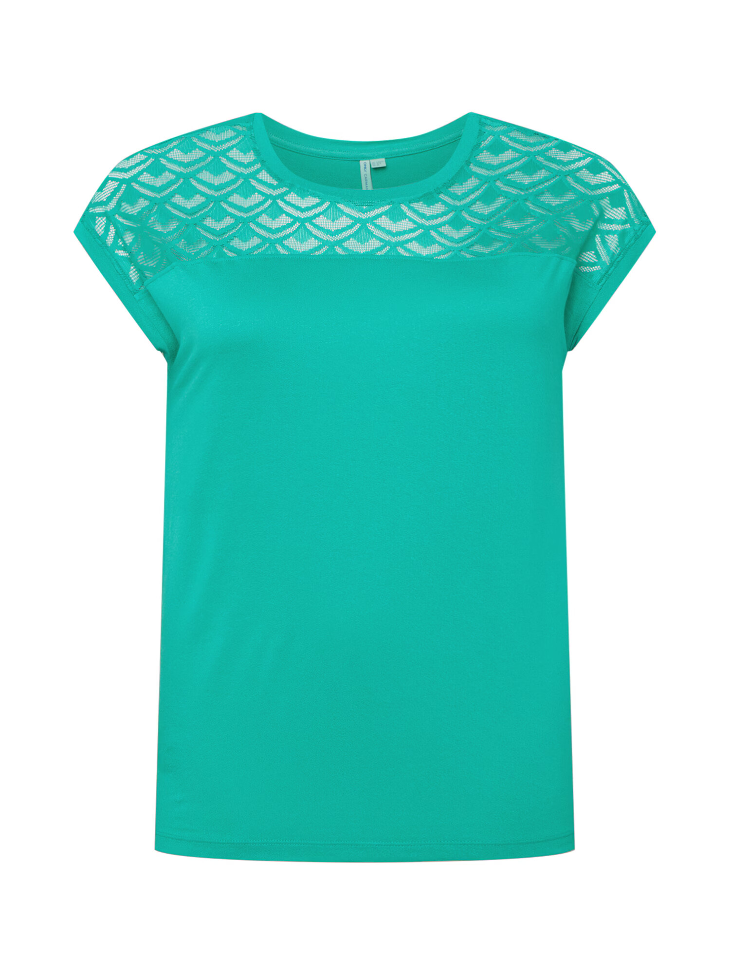 ONLY Carmakoma Tricou 'FLAKE' verde jad - Pled.ro