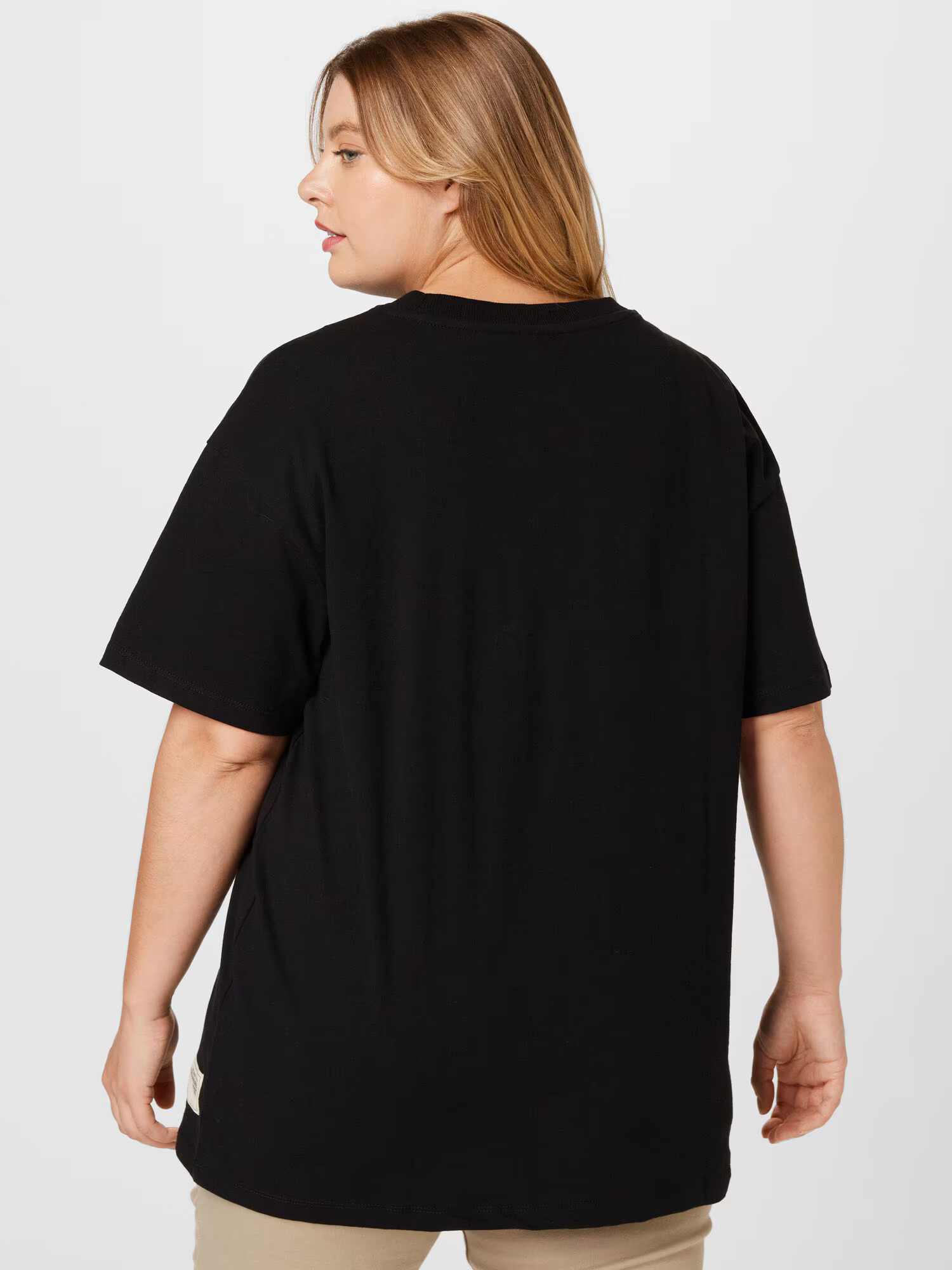 ONLY Carmakoma Tricou negru / alb - Pled.ro