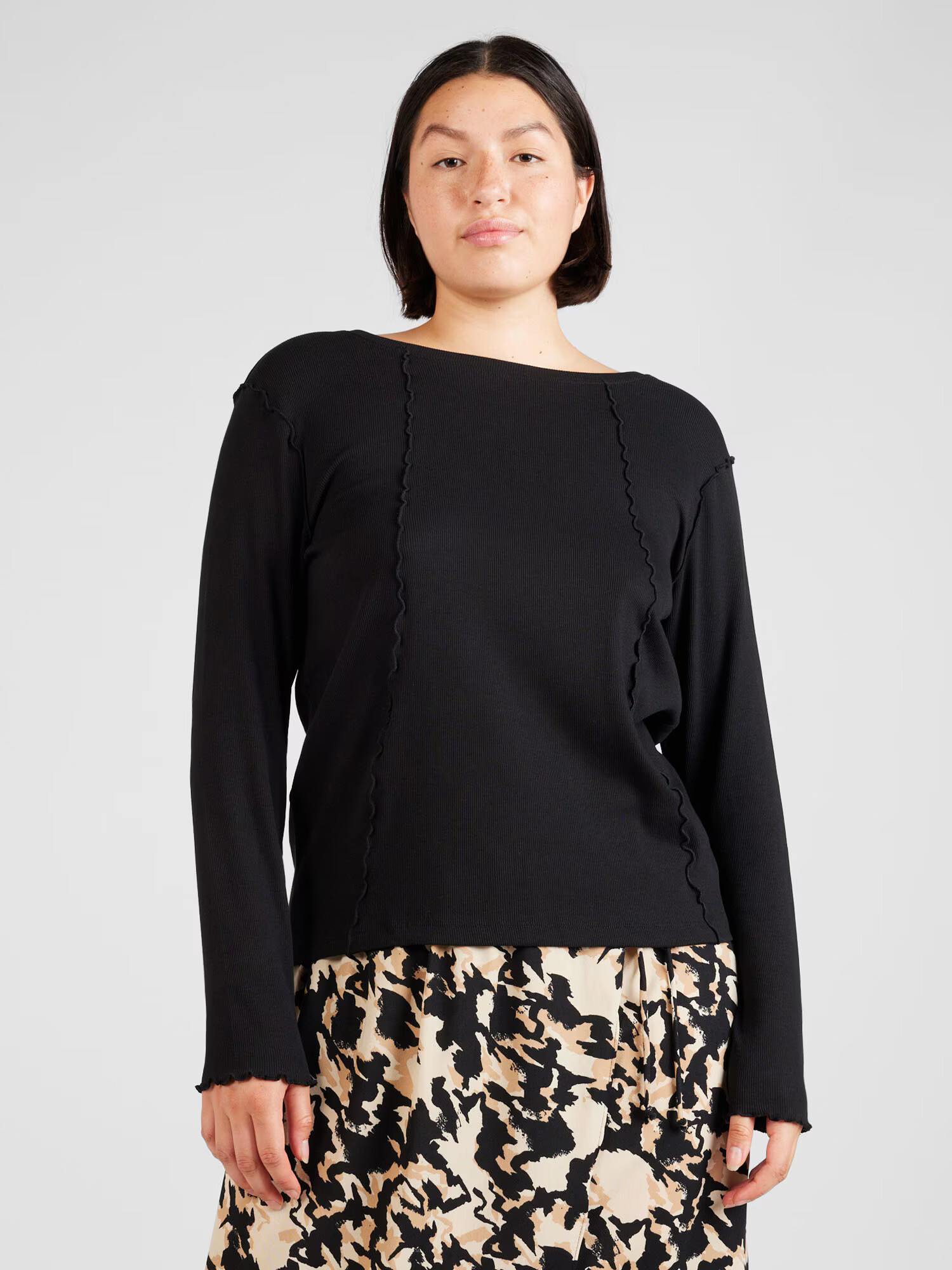 ONLY Carmakoma Tricou 'SABRINA' negru - Pled.ro