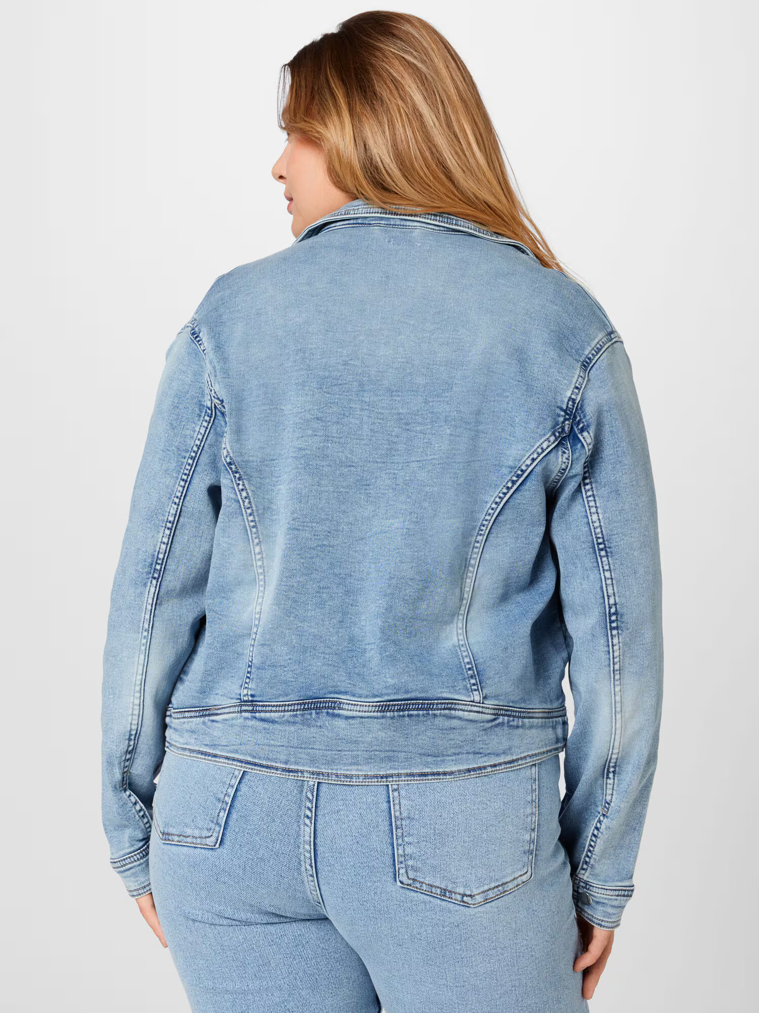 ONLY Curve Geacă de primăvară-toamnă 'STEFFIE' albastru denim - Pled.ro