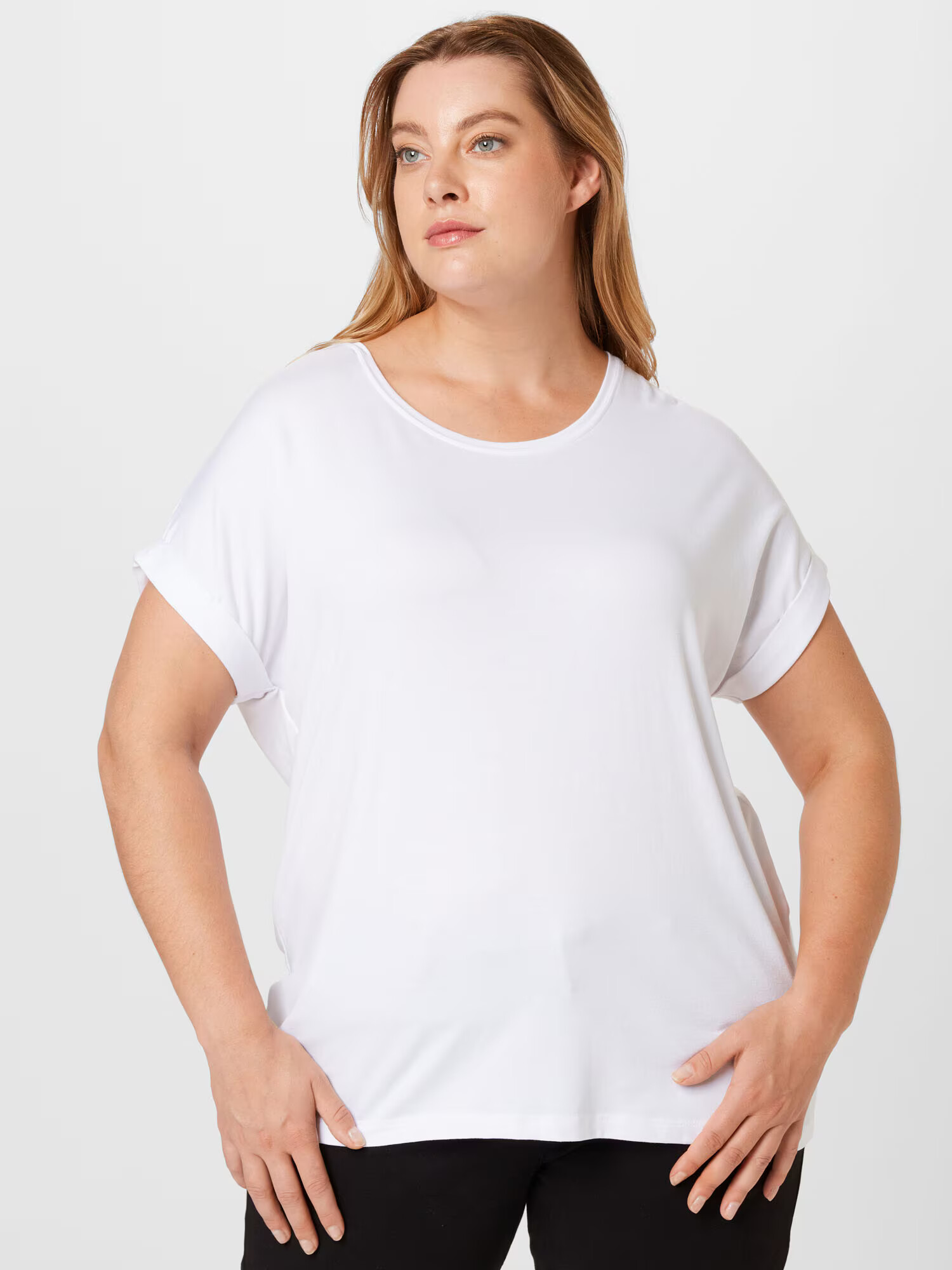 ONLY Curve Tricou 'MOSTER' alb - Pled.ro