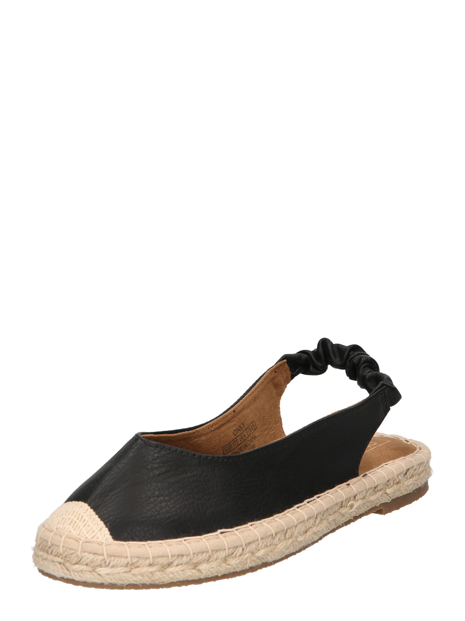 ONLY Espadrile 'ELISE' ecru / negru - Pled.ro